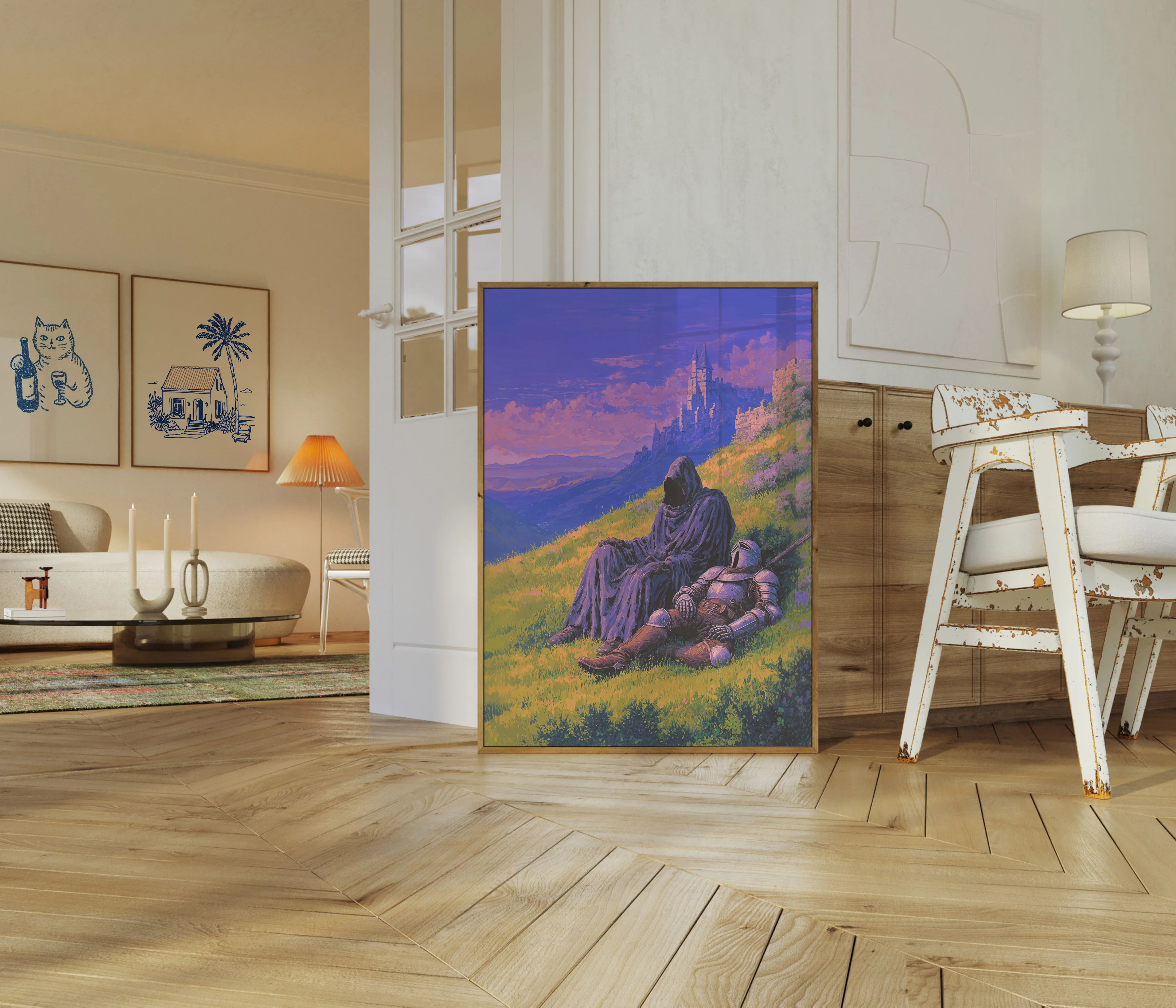 Knight and Castle Fantasy Poster - Image 5