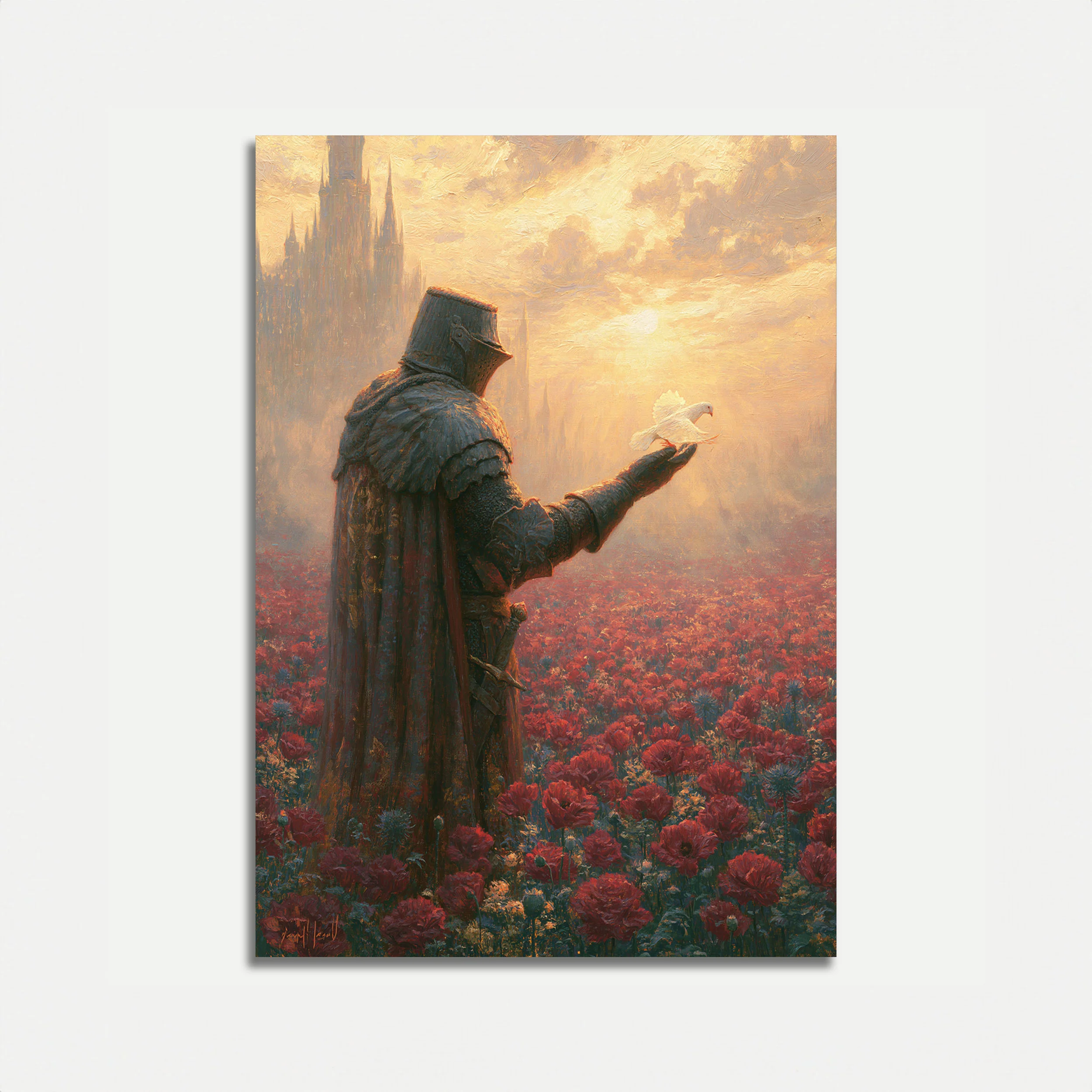 Knight Releasing Peace Poster
