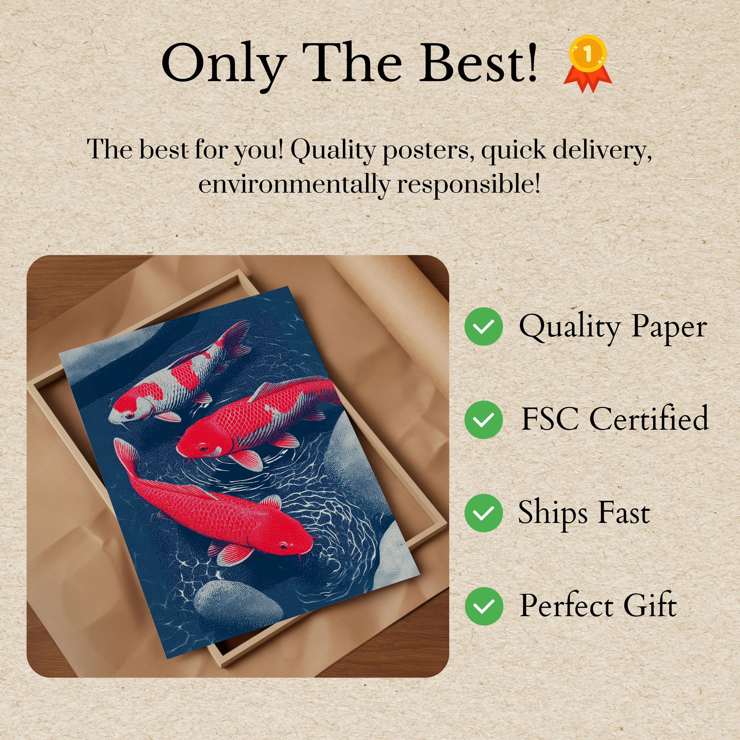 Koi Fish Harmony Poster - Image 3