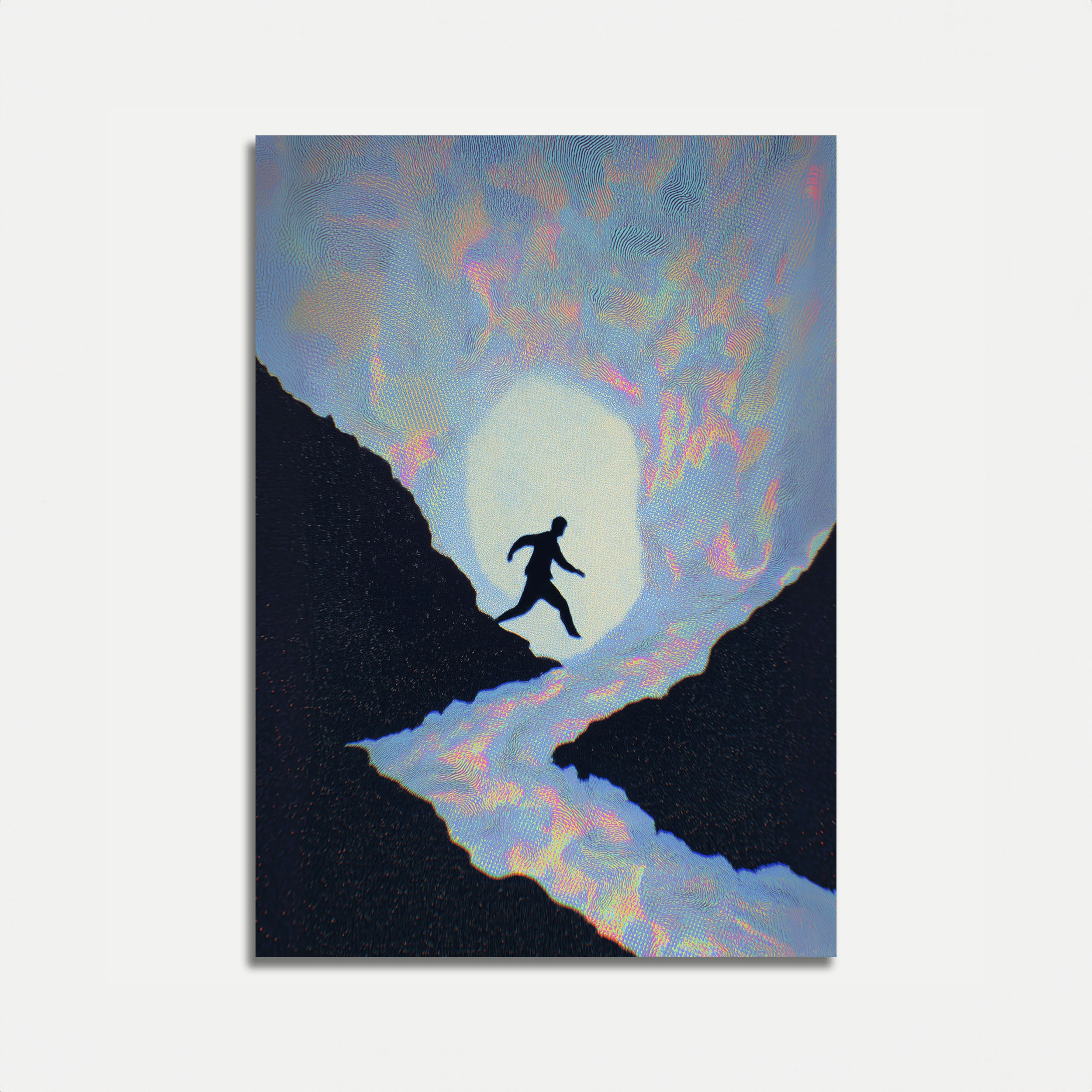 Leap of Faith Across Mountains Poster