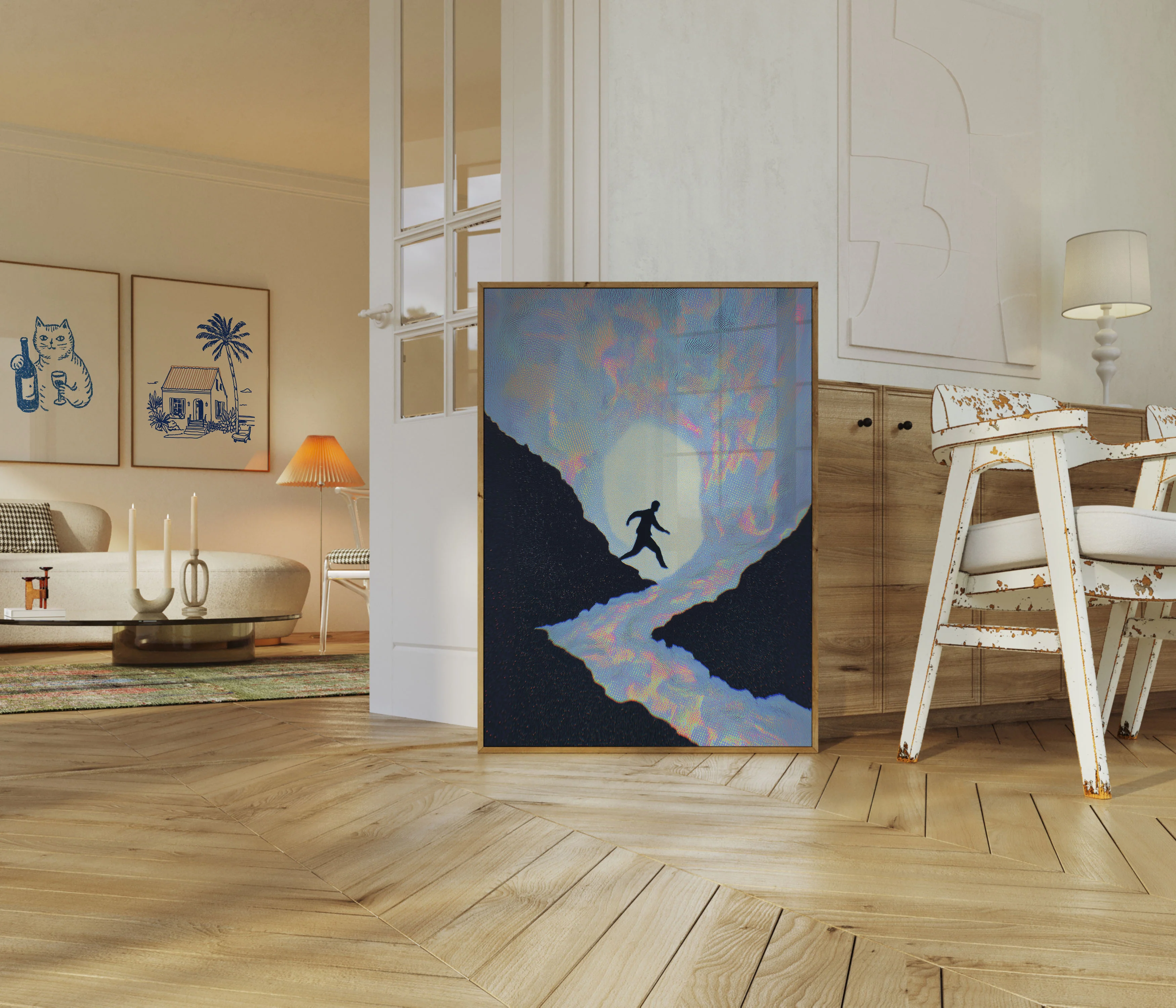 Leap of Faith Across Mountains Poster - Image 5