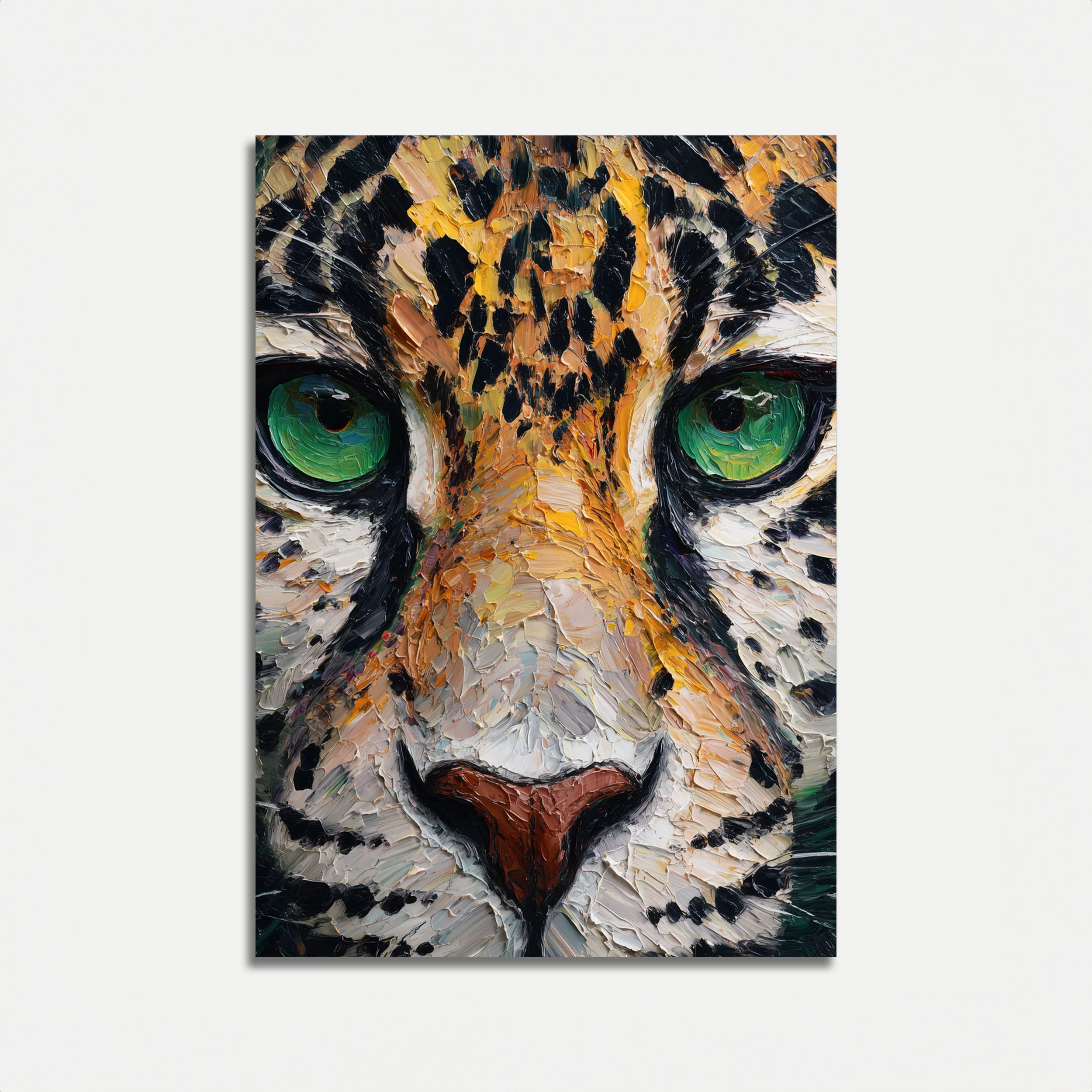 Leopard Cat Green Eyes Poster
