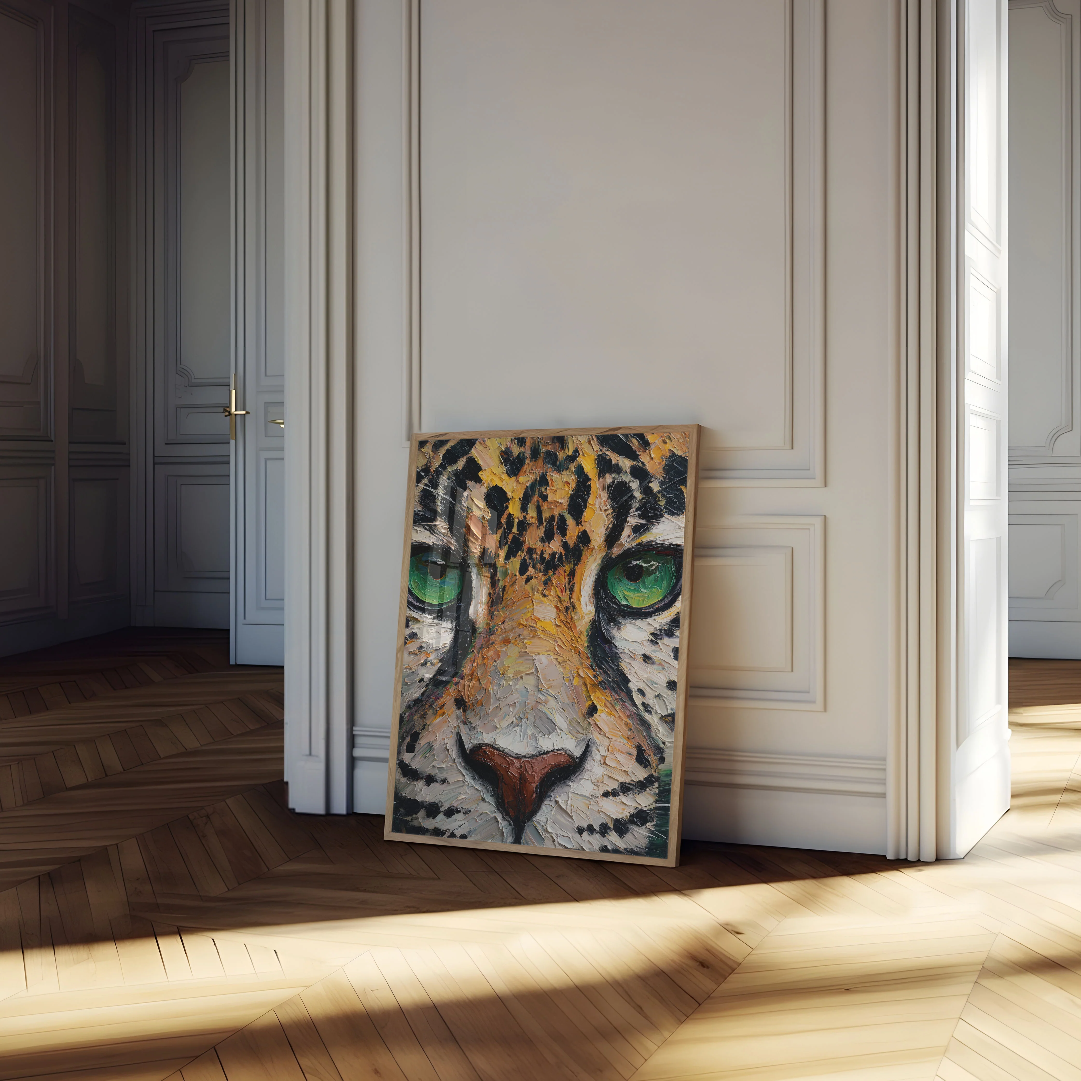 Leopard Cat Green Eyes Poster - Image 4