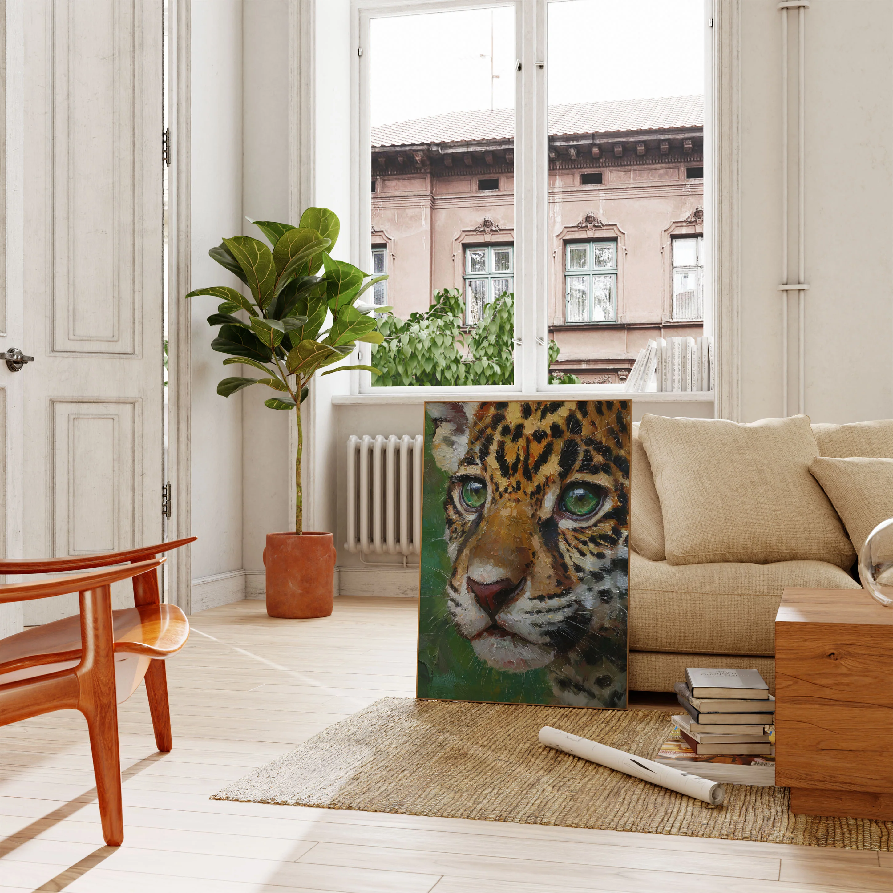 Leopard with Green Eyes Poster - Image 2