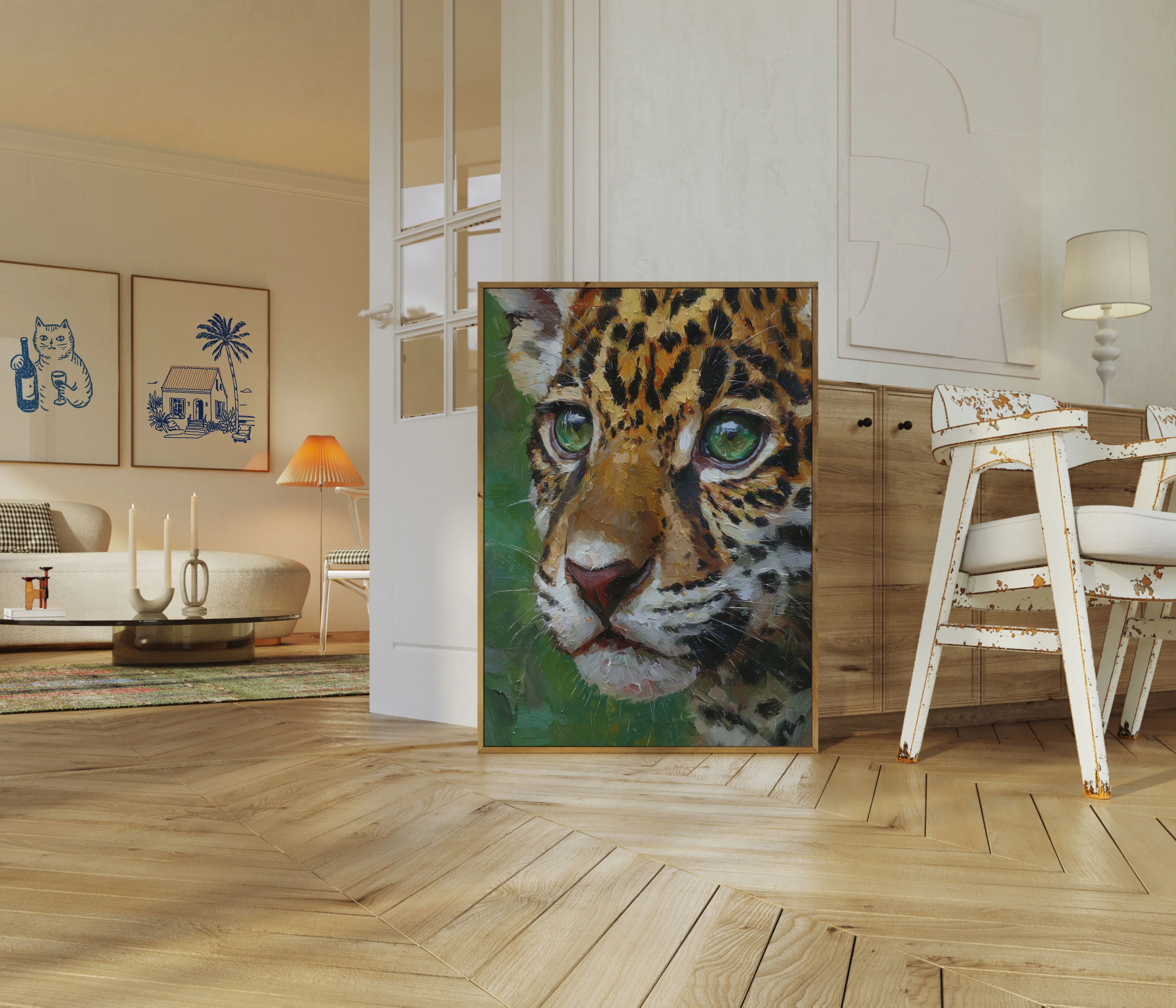 Leopard with Green Eyes Poster - Image 5