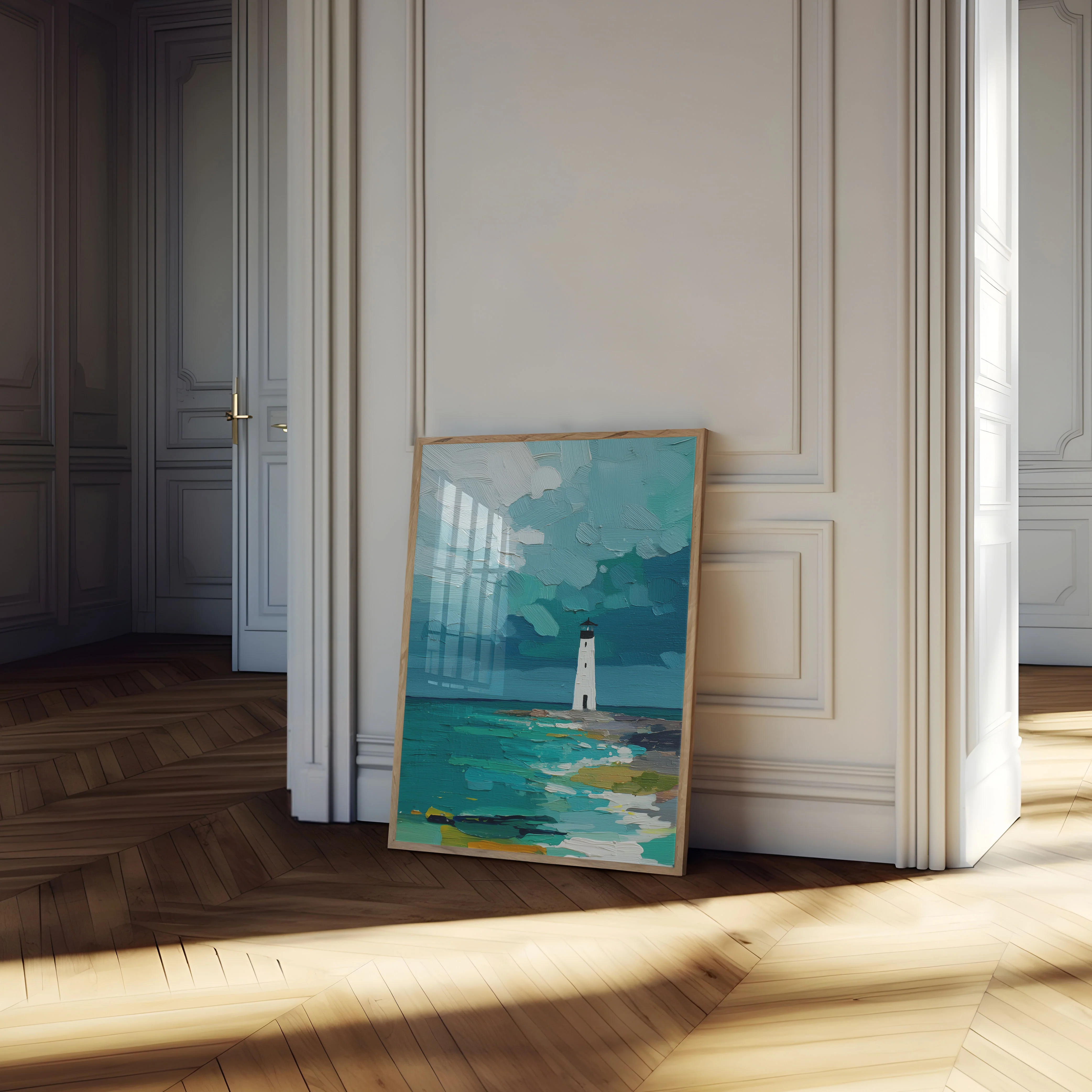 Lighthouse by Turquoise Ocean Poster - Image 4