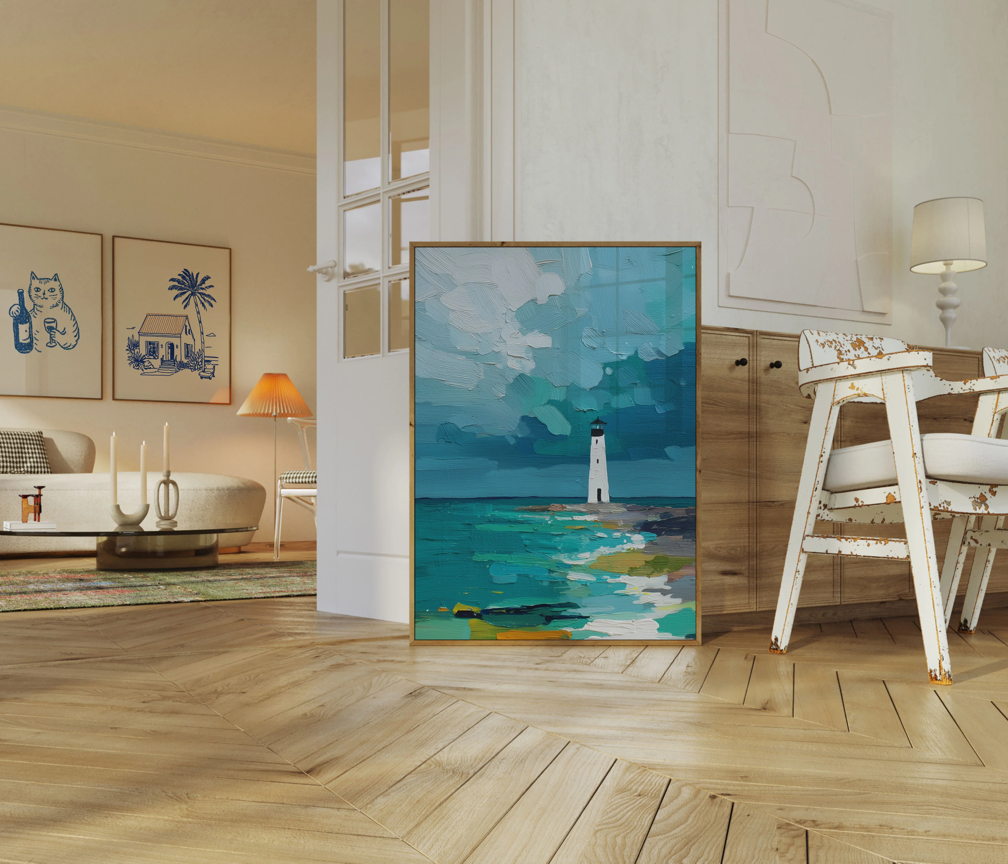Lighthouse by Turquoise Ocean Poster - Image 5