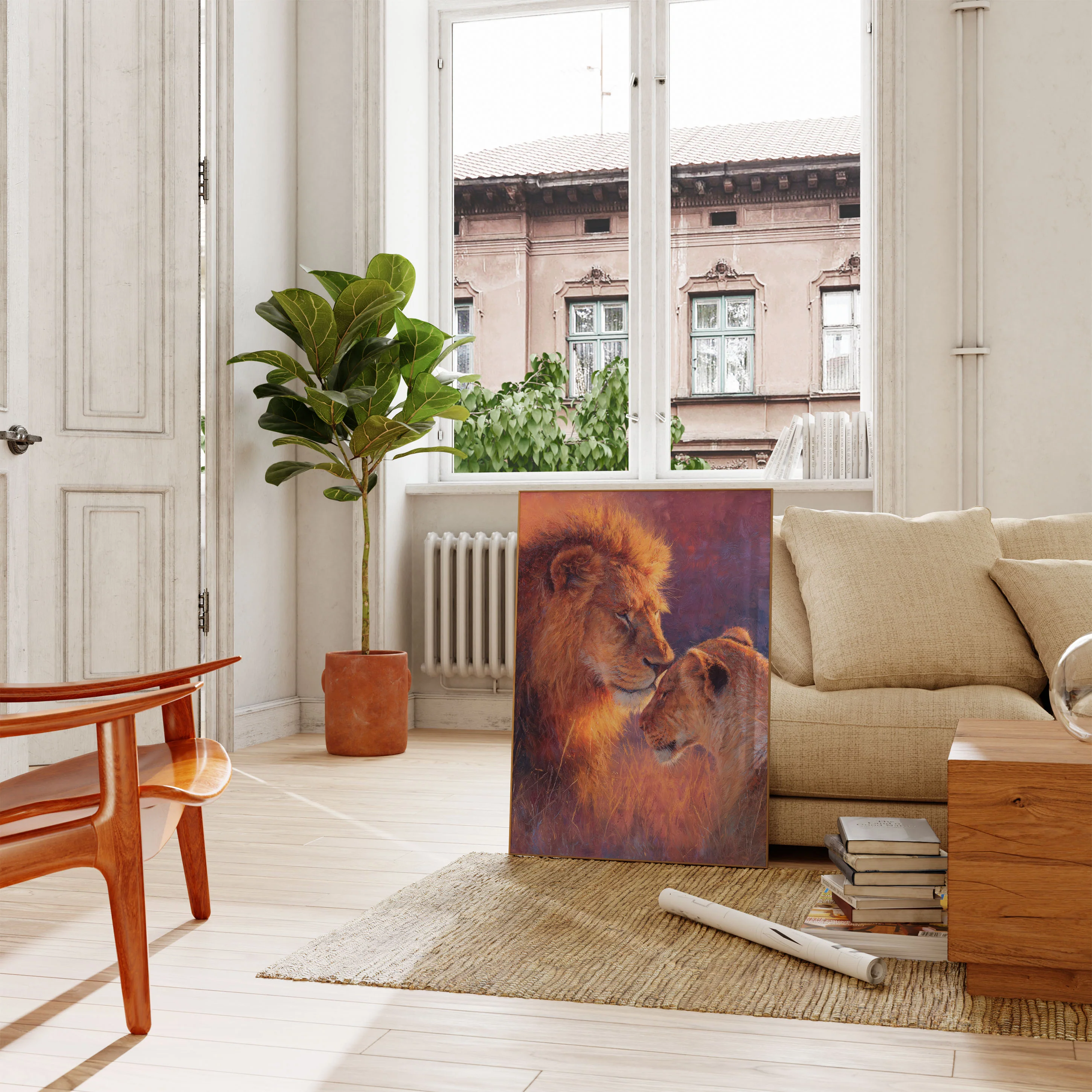 Lion and Cub Bonding Poster - Image 2