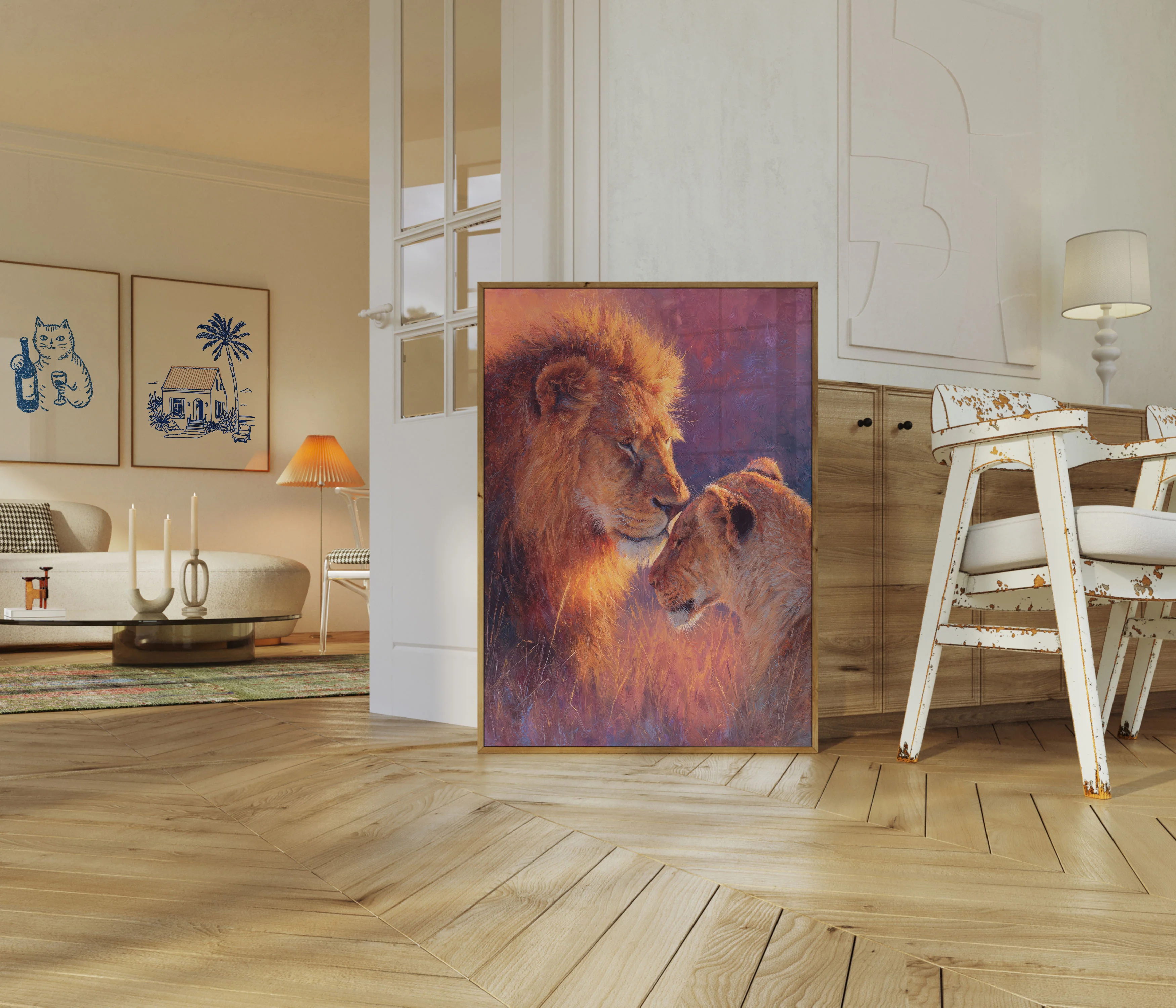 Lion and Cub Bonding Poster - Image 5