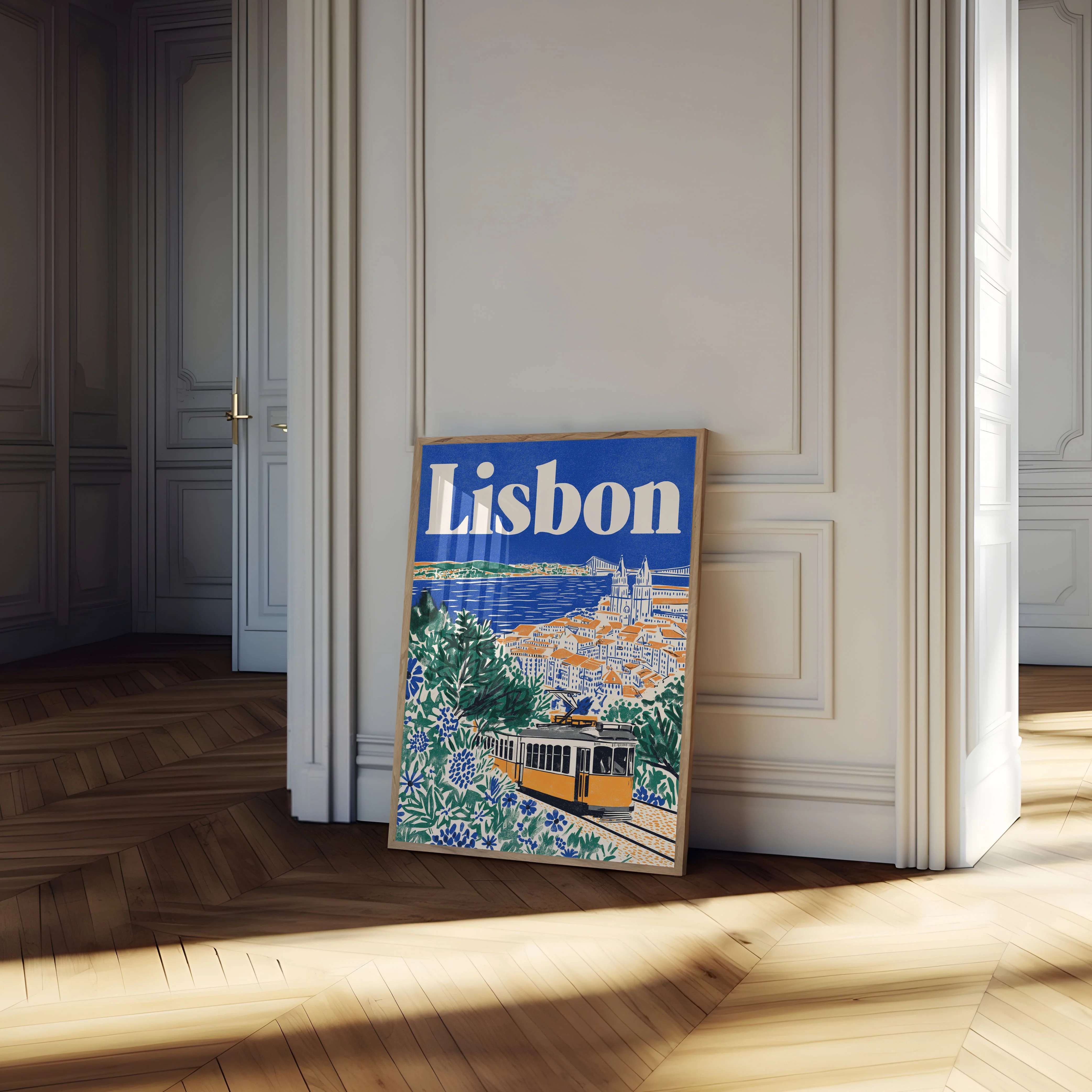 Lisbon Cityscape Travel Poster - Image 4