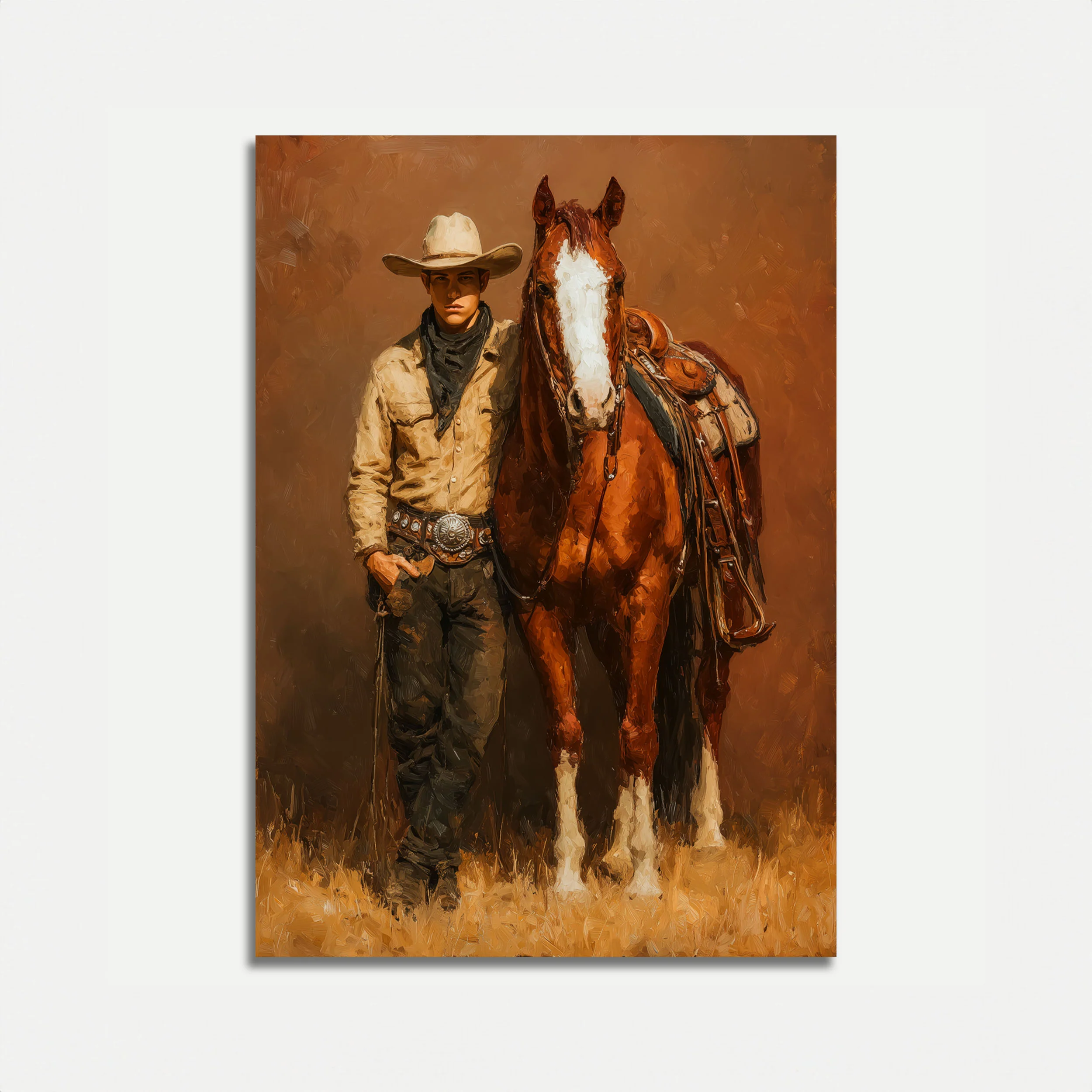 Lone Cowboy Companion Poster