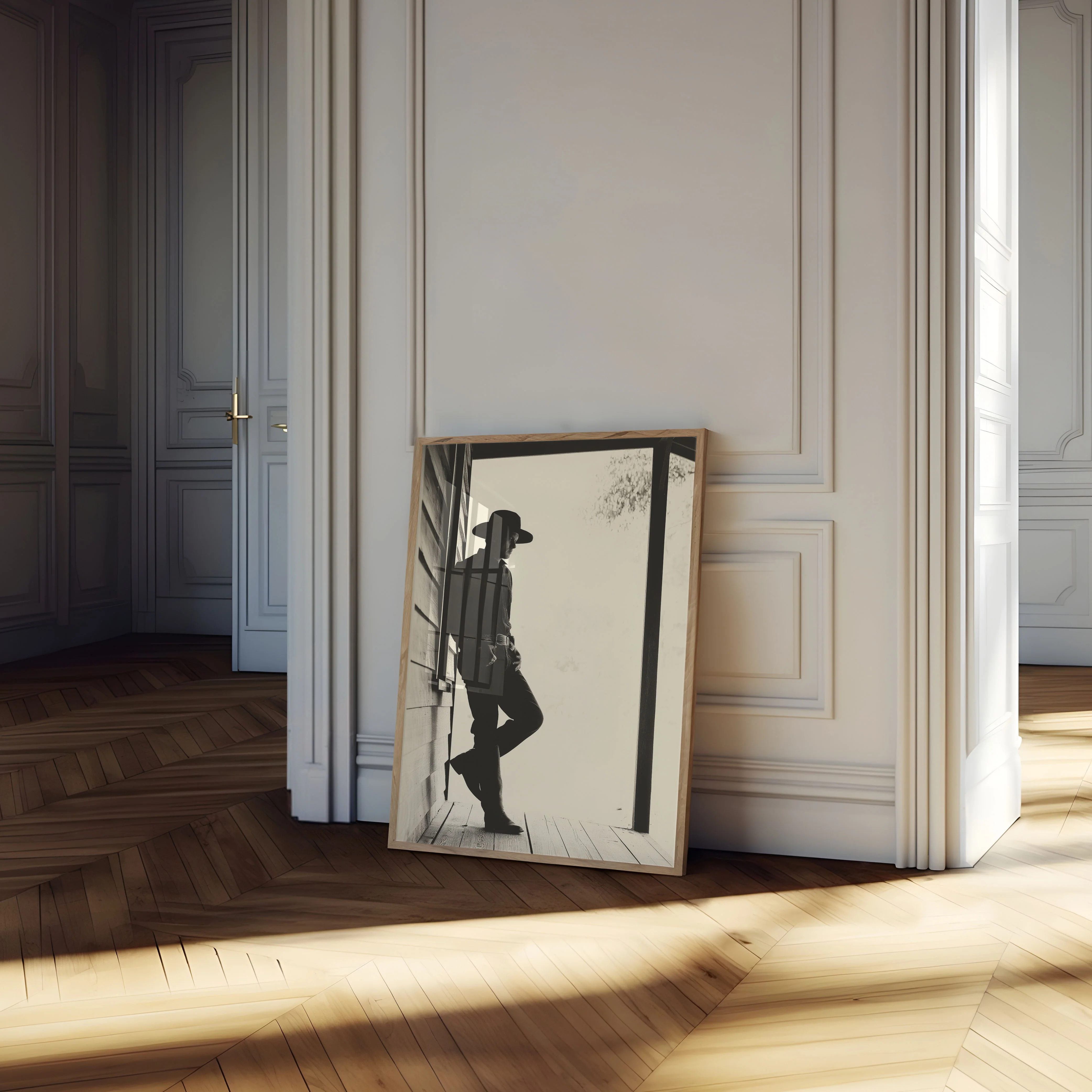 Lone Cowboy Silhouette Poster - Image 4