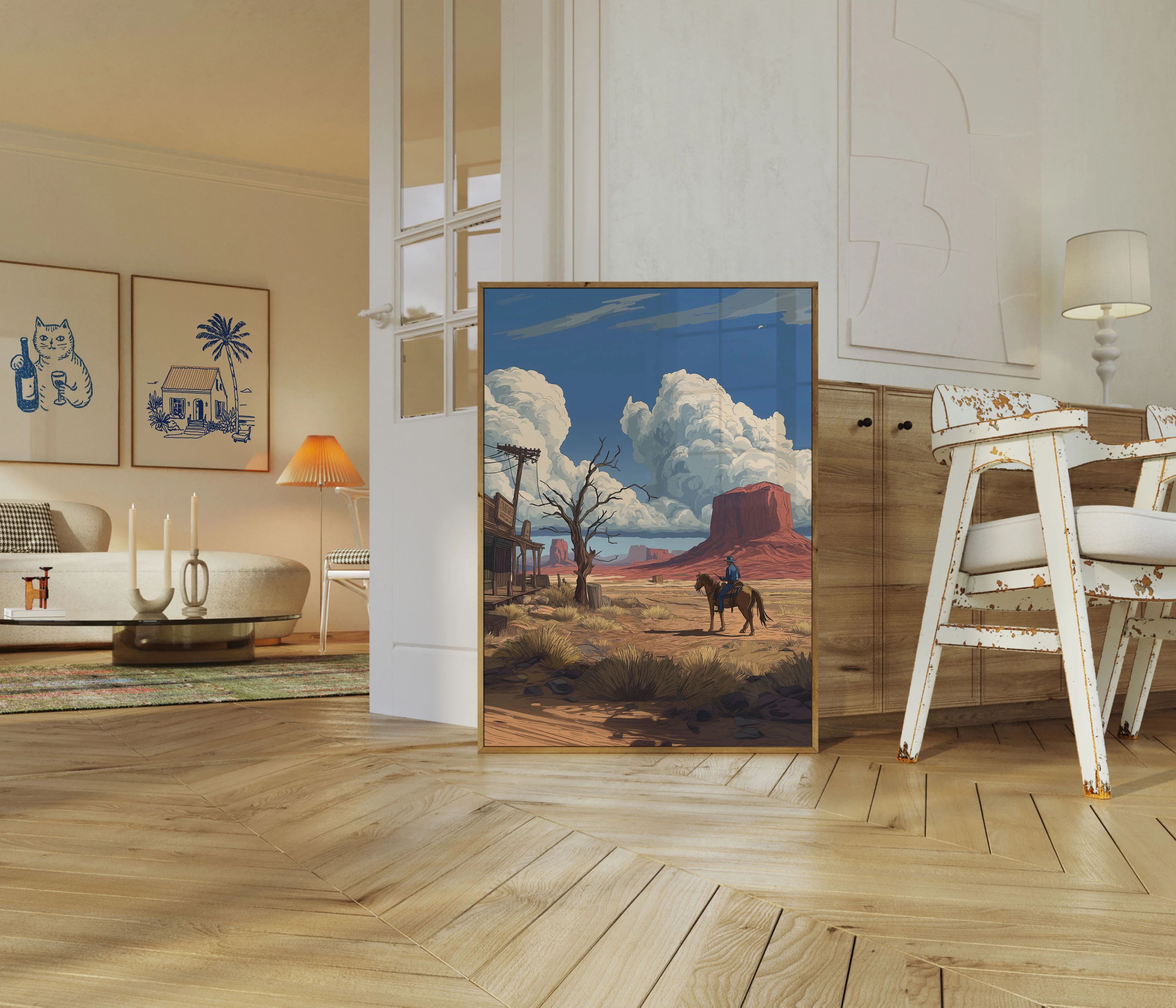 Lone Rider Desert Poster - Image 5