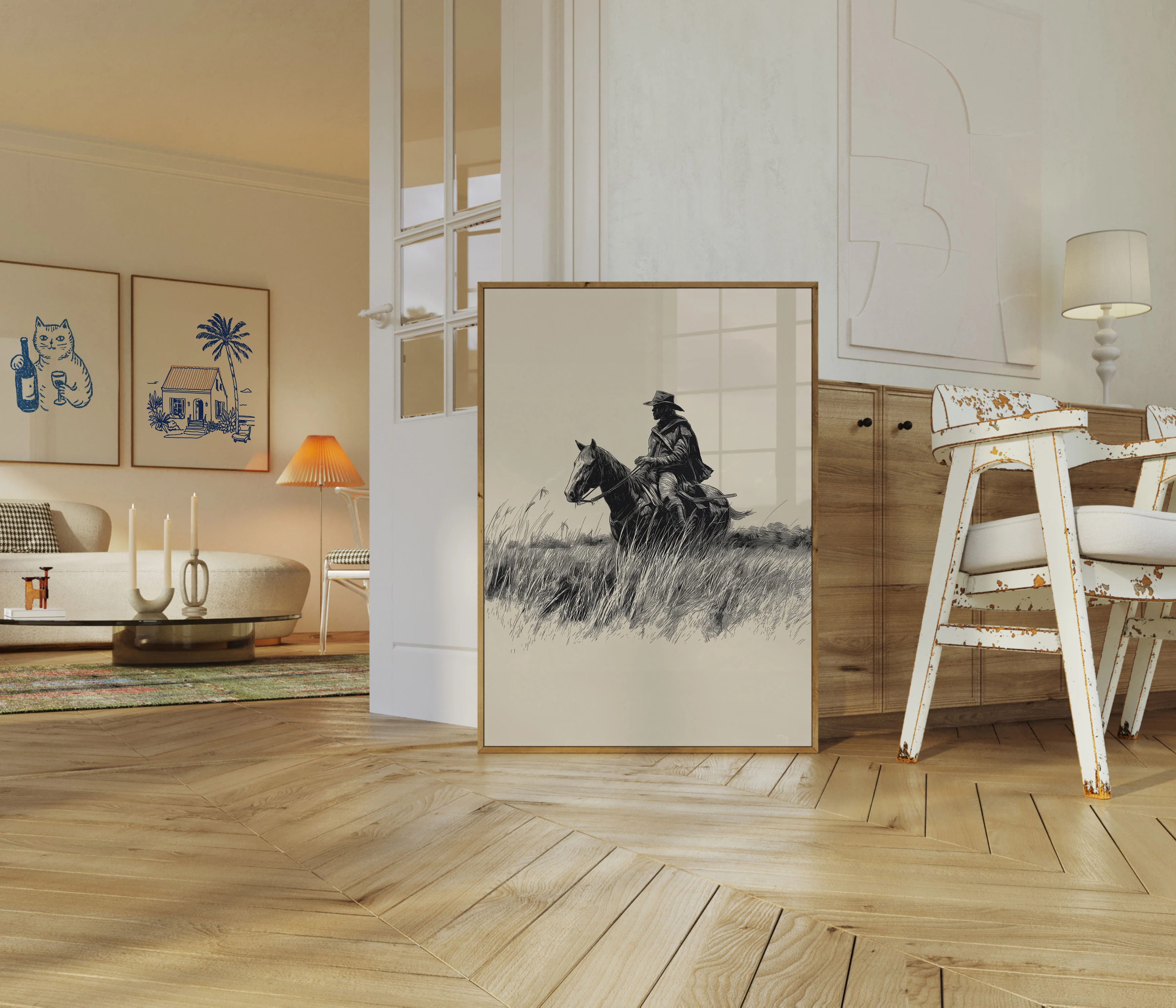 Lone Rider Prairie Poster - Image 5