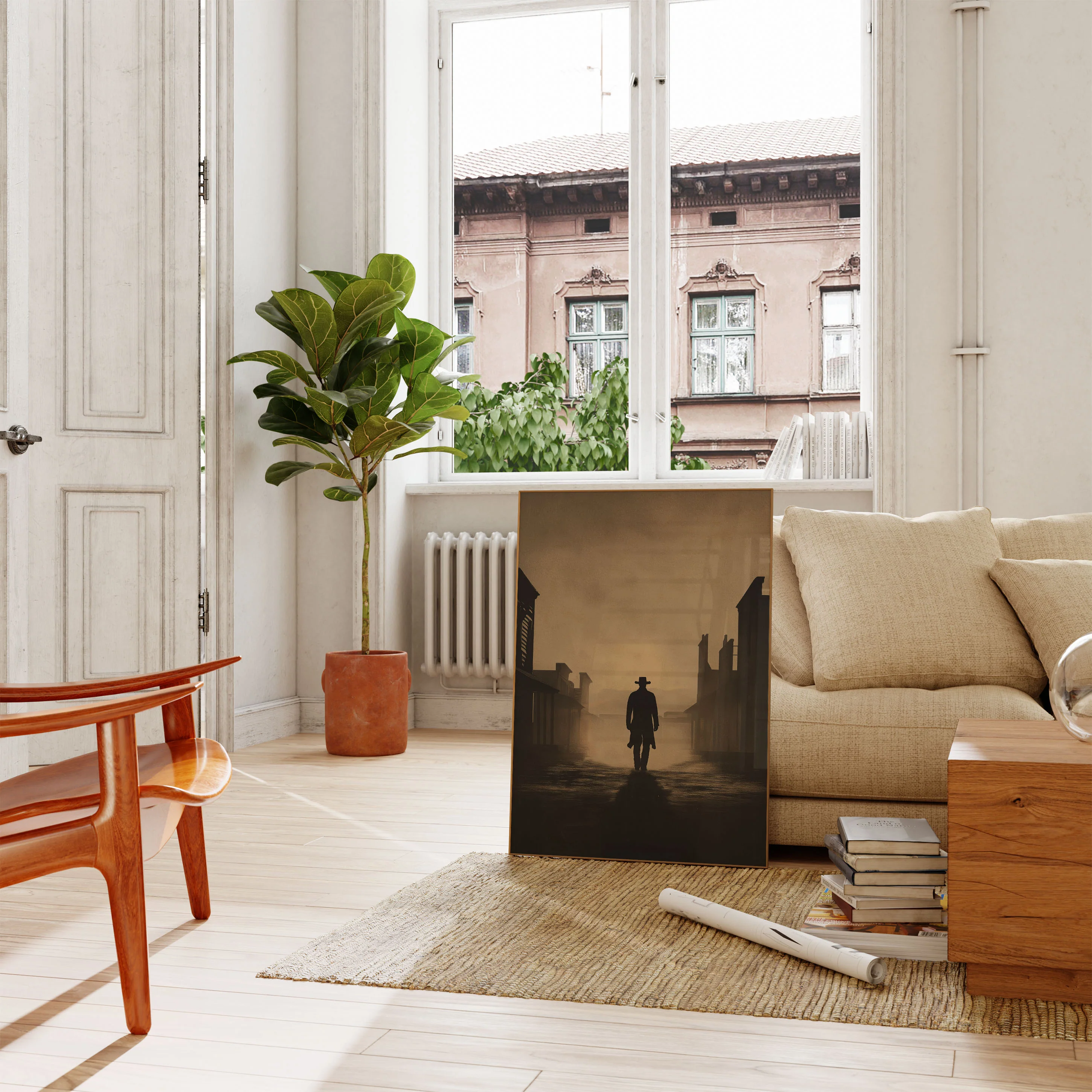 Lone Stranger in Misty Town Poster - Image 2