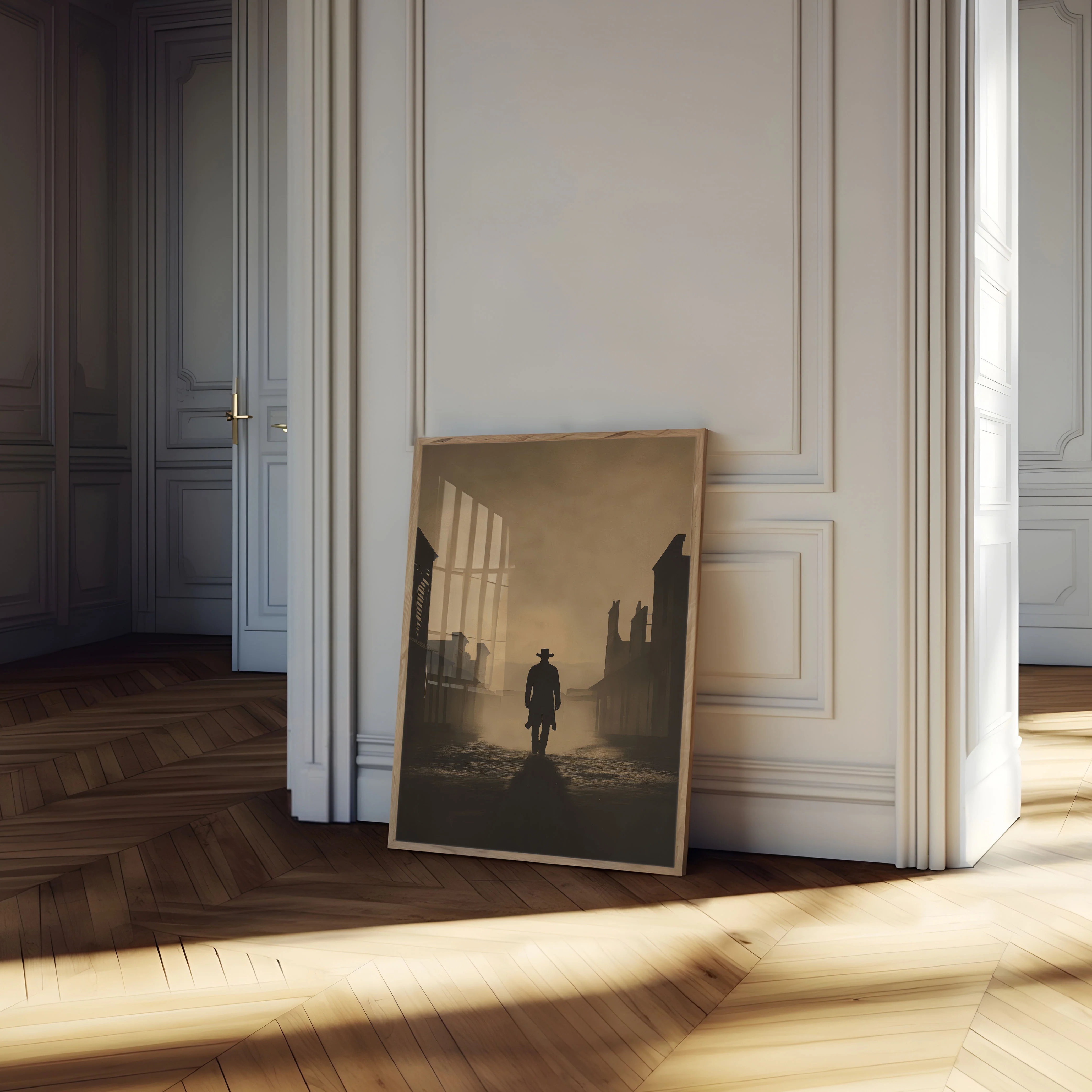 Lone Stranger in Misty Town Poster - Image 4