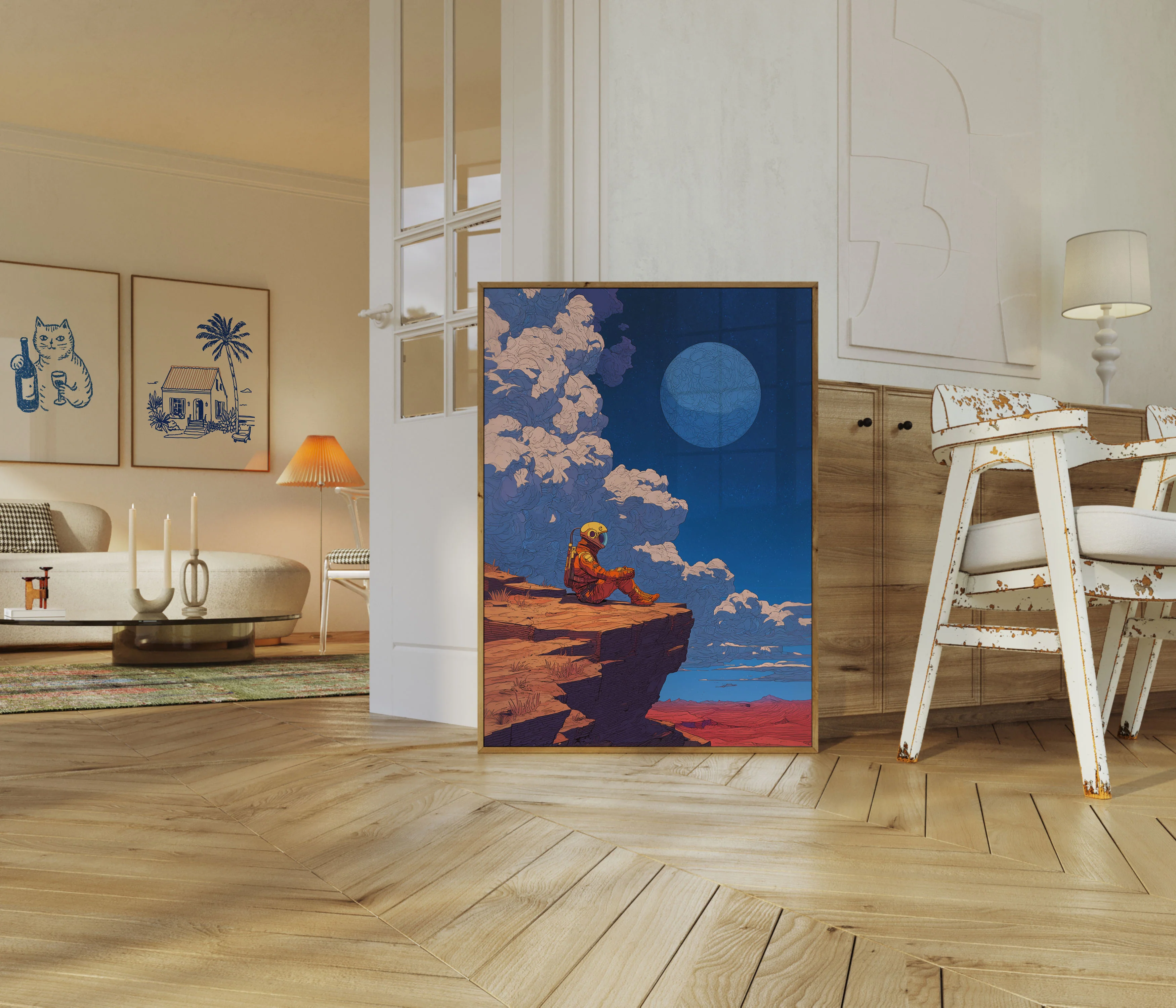 Lonely Astronaut Space Poster - Image 5