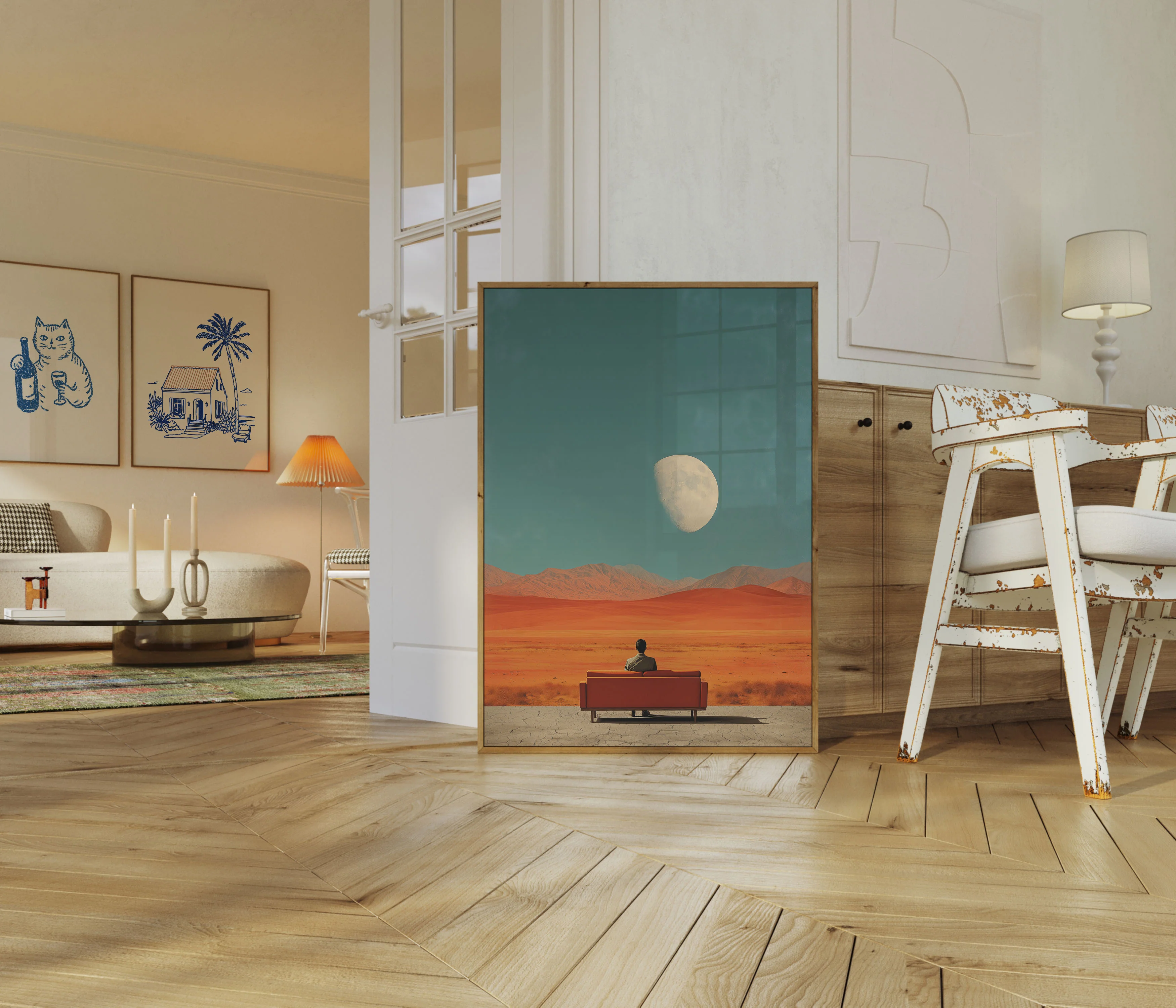 Lonely Desert Moon Poster - Image 5