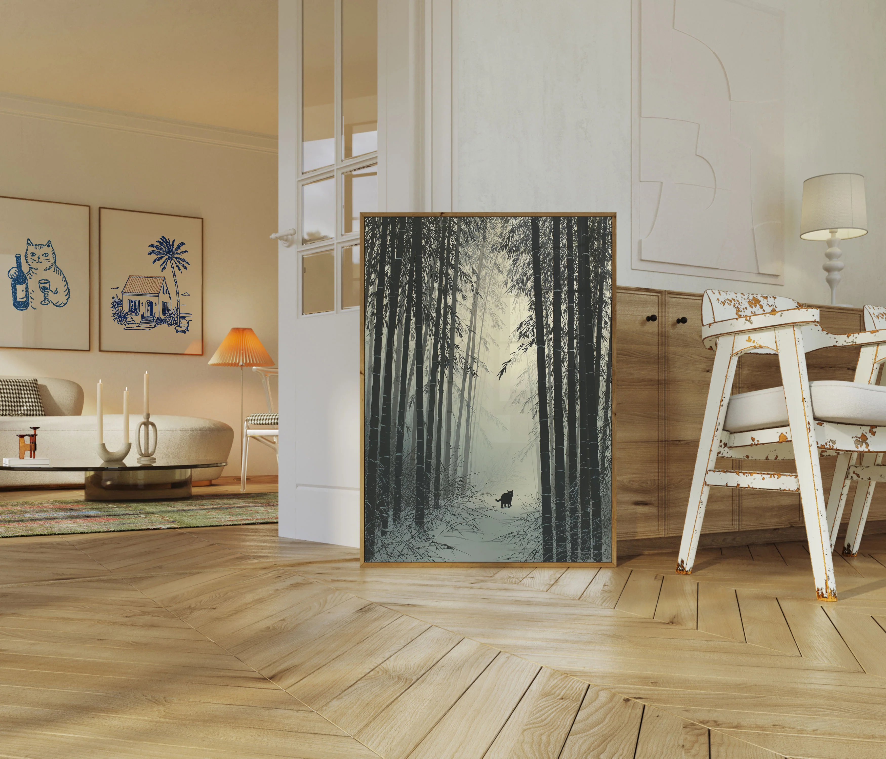 Lost Cat in Bamboo Forest Poster - Image 5