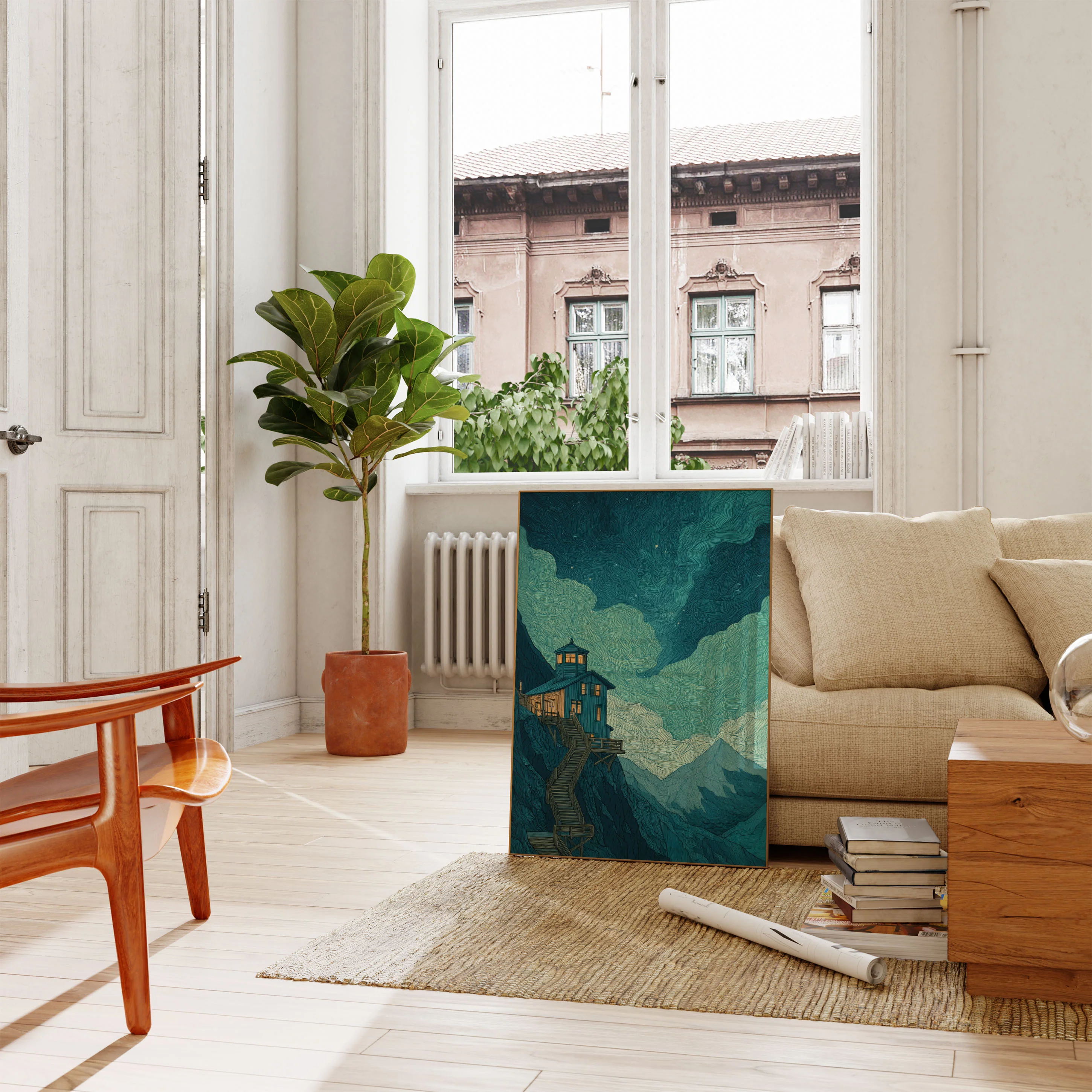Luminous Mountain Retreat Poster - Image 2