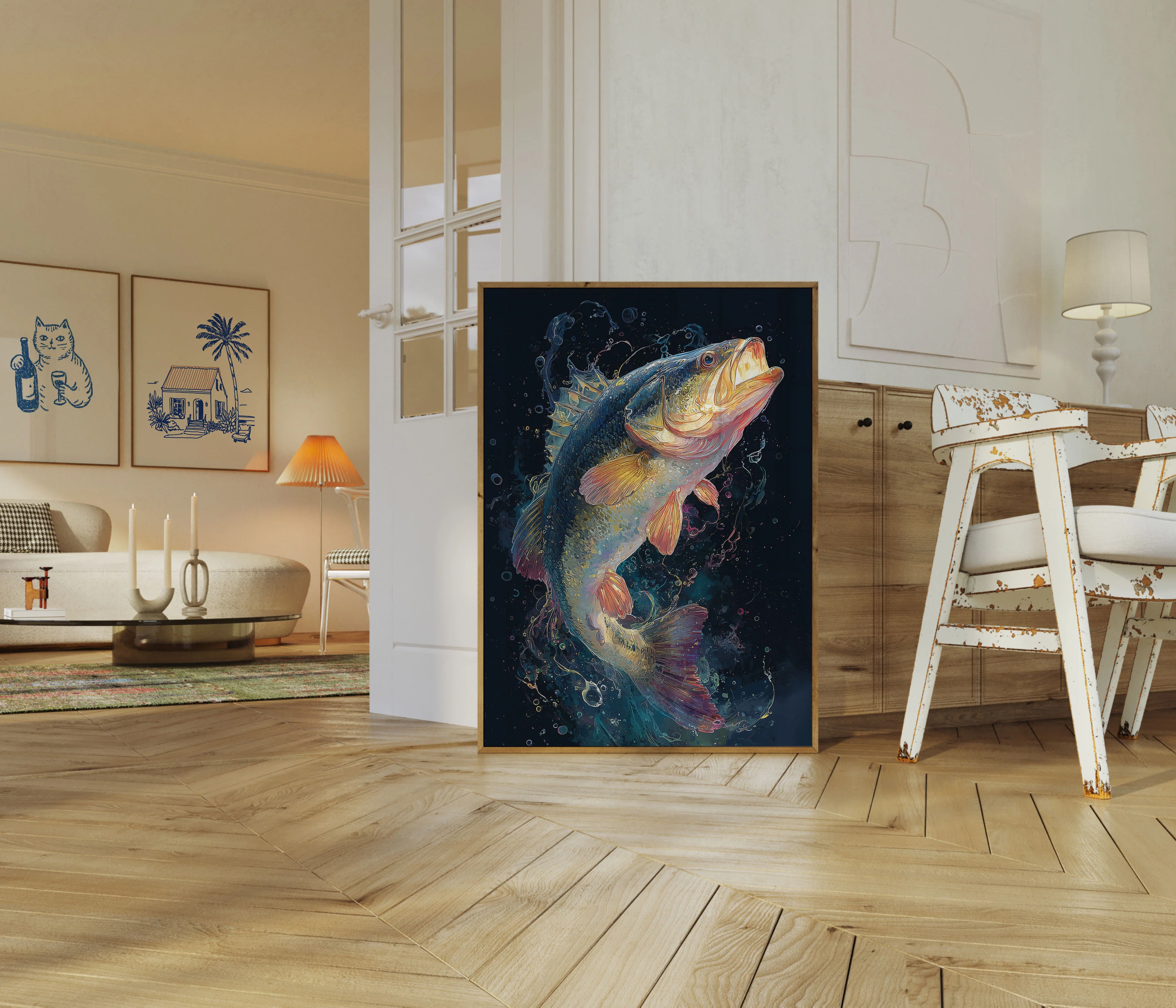 Luminous Ocean Predator Poster - Image 5