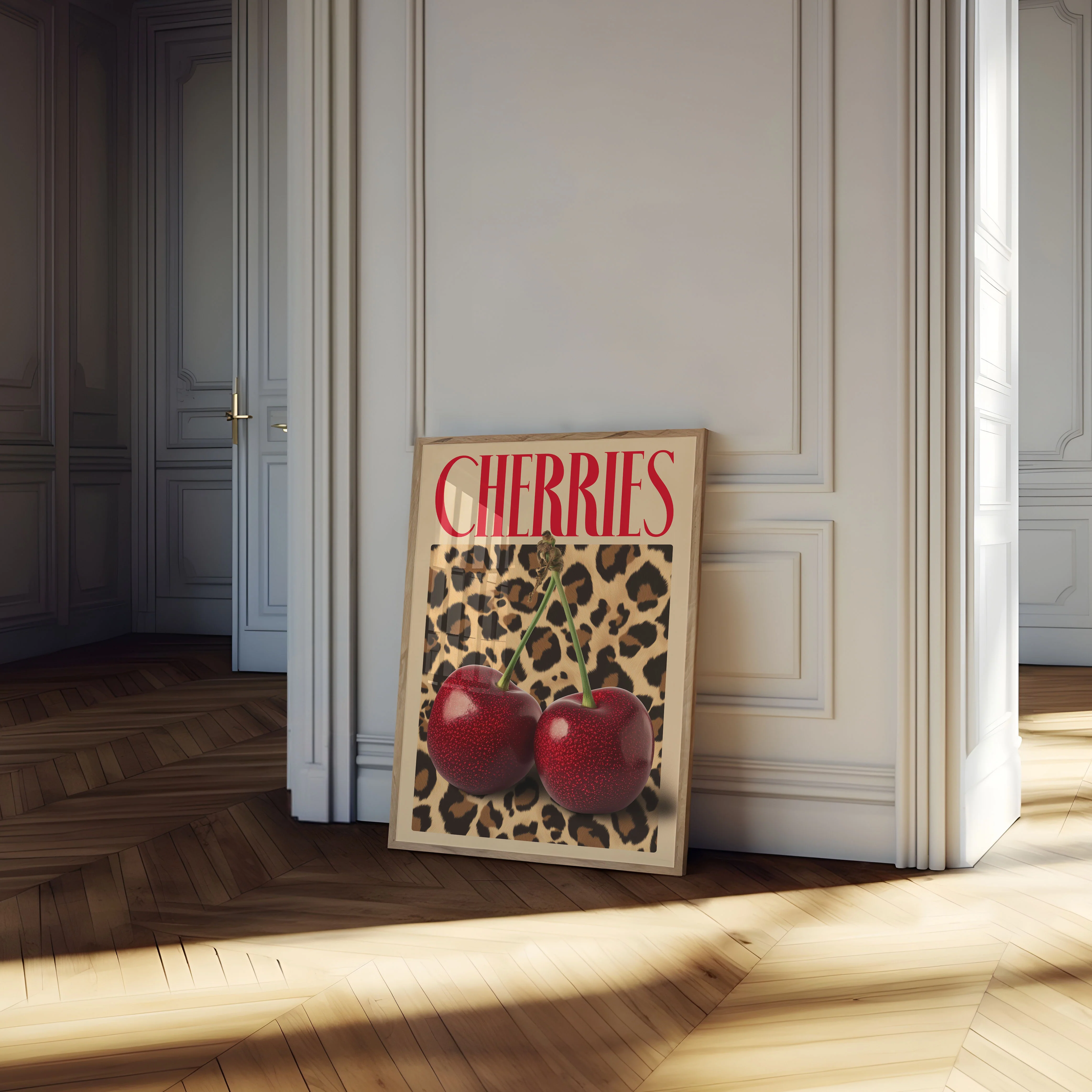 Luxurious Red Cherries Poster - Image 4