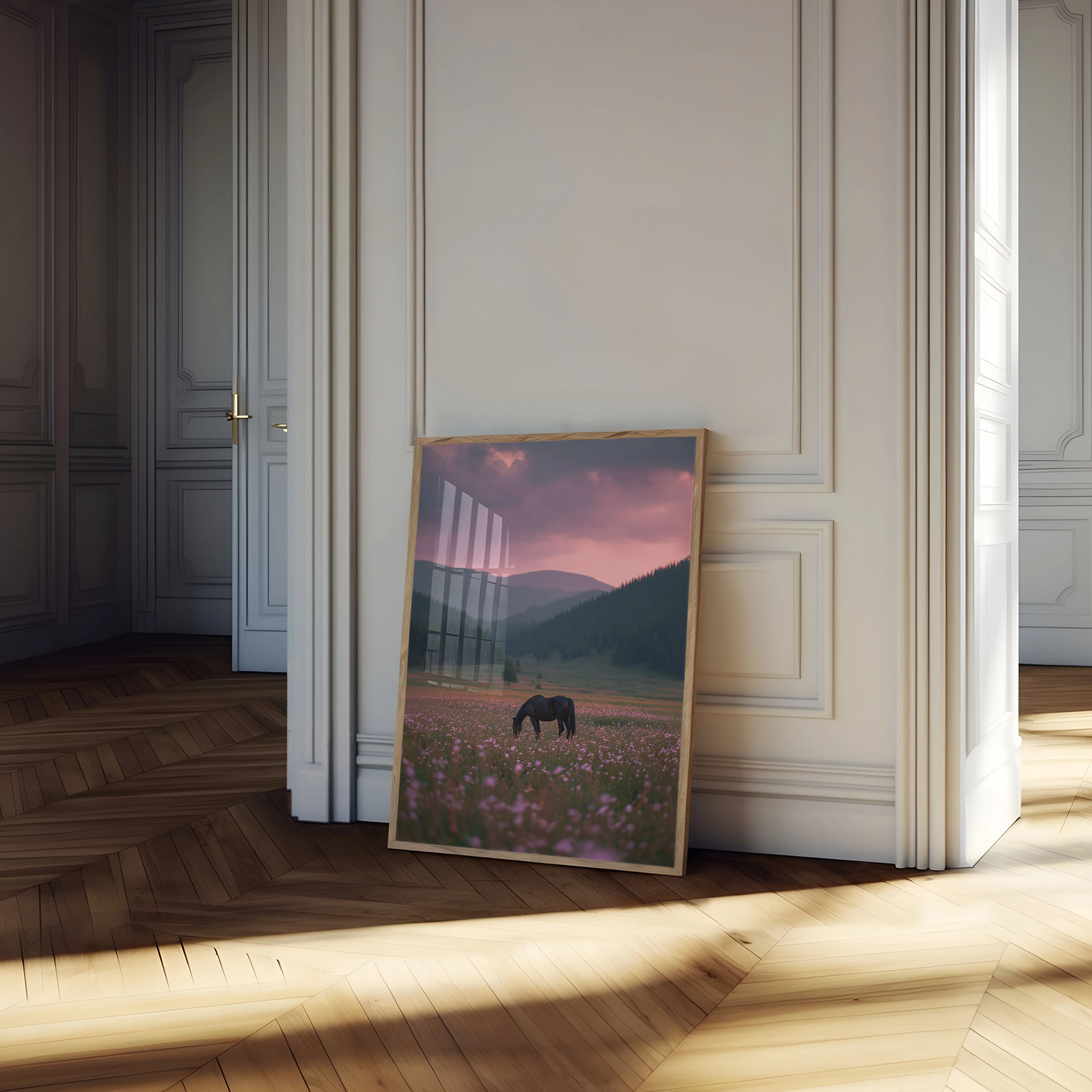 Magical Mountain Flower Fields Poster - Image 4