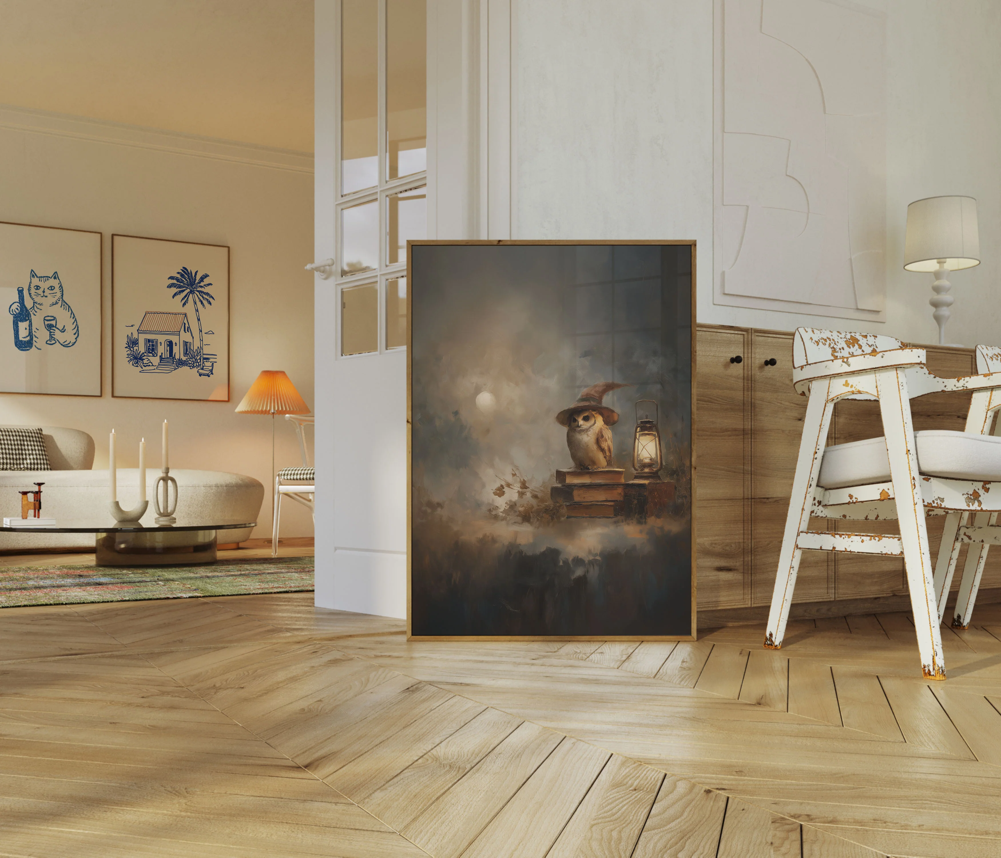 Magical Owl Library Poster - Image 5