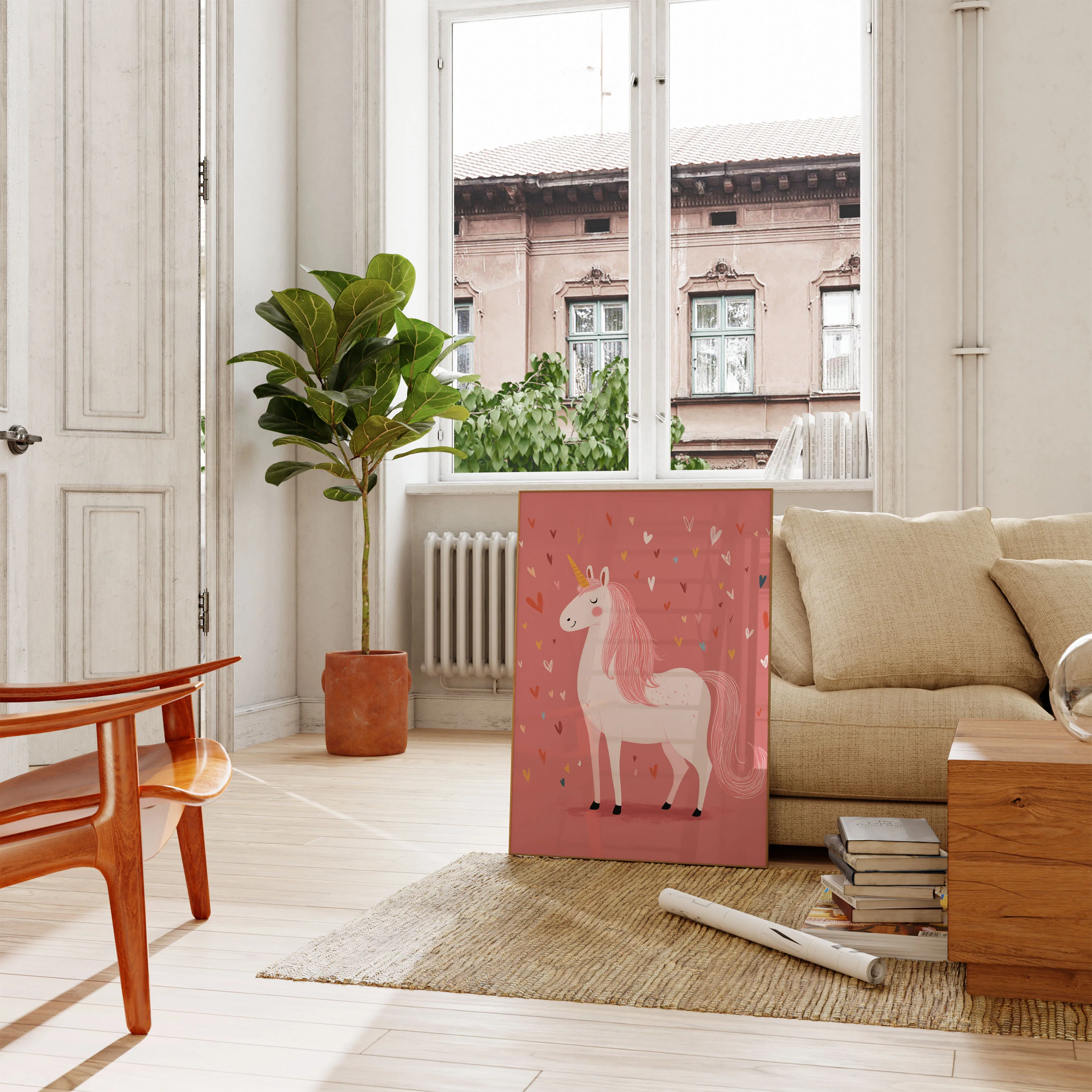 Magical Pink Unicorn Poster - Image 2