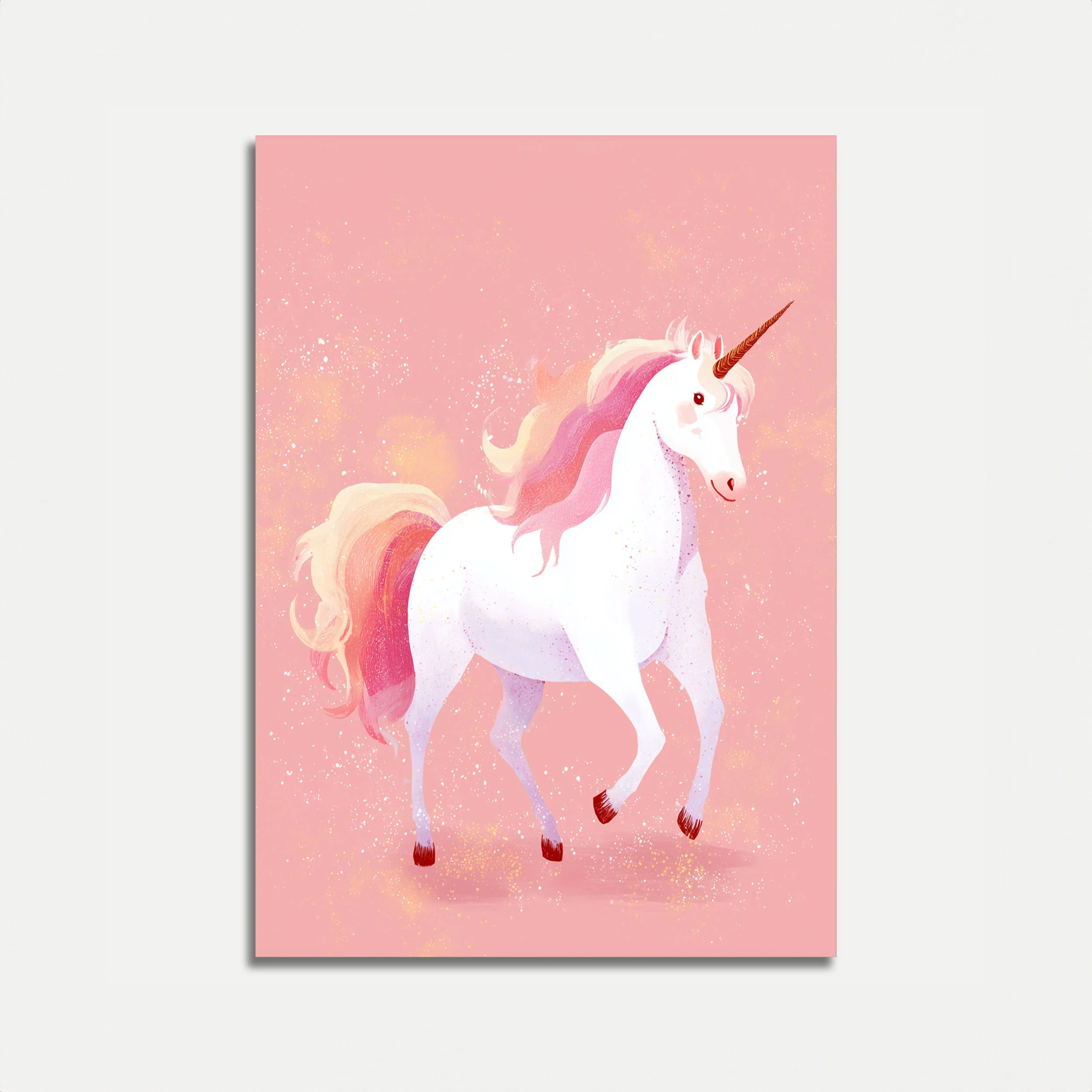 Magical Pink Unicorn Poster