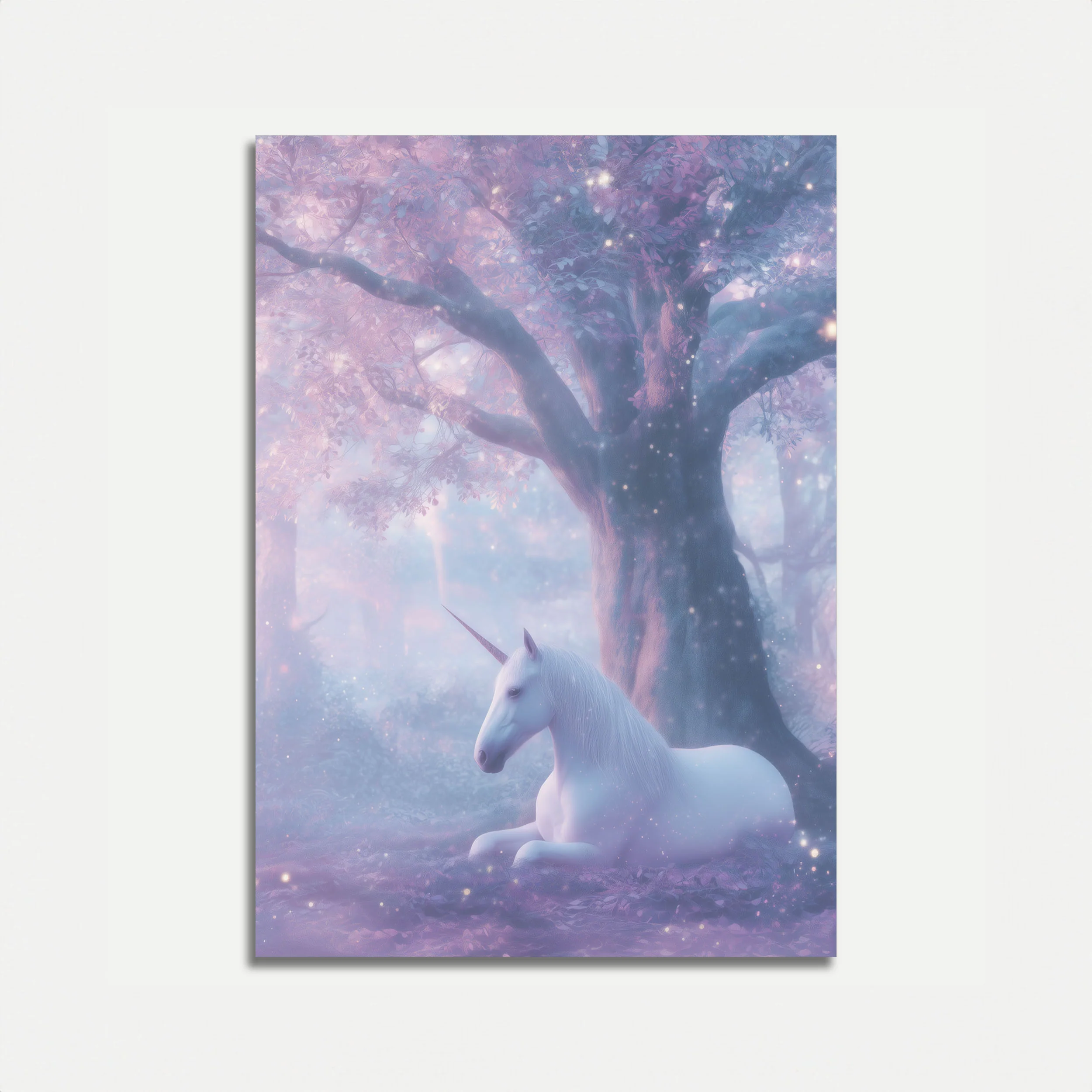 Magical Unicorn Enchanted Forest Poster