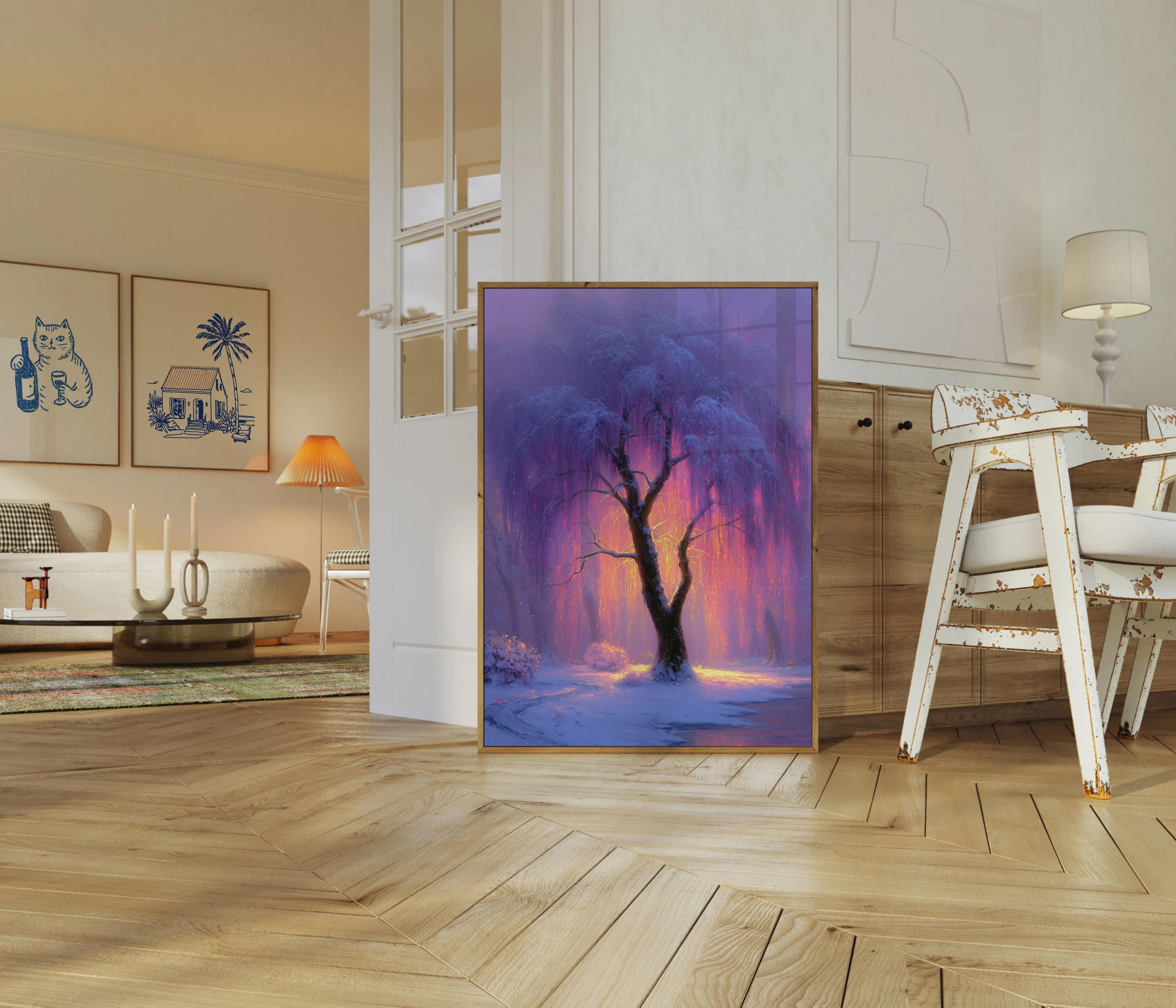 Magical Winter Tree Poster - Image 5