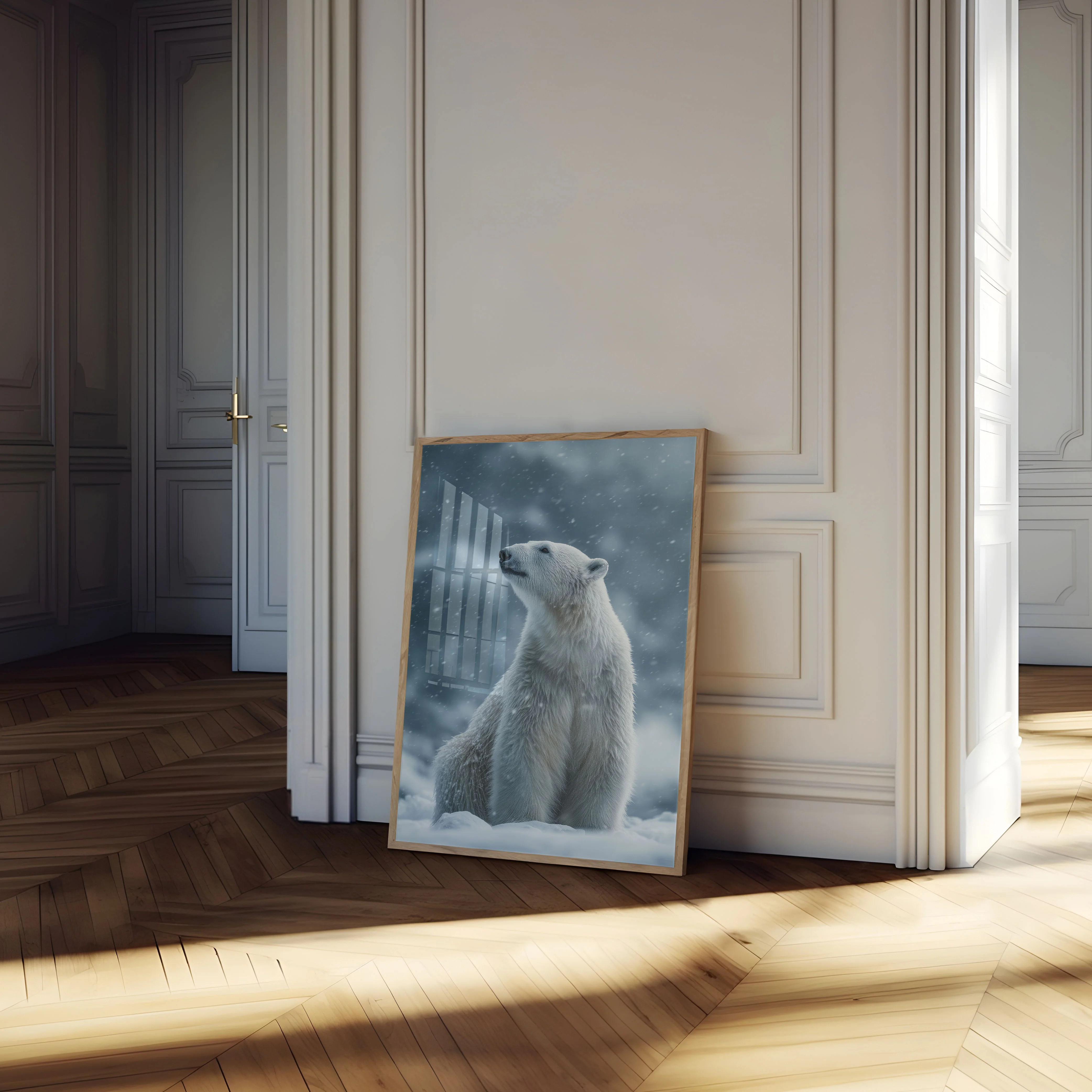 Majestic Arctic Guardian Poster - Image 3