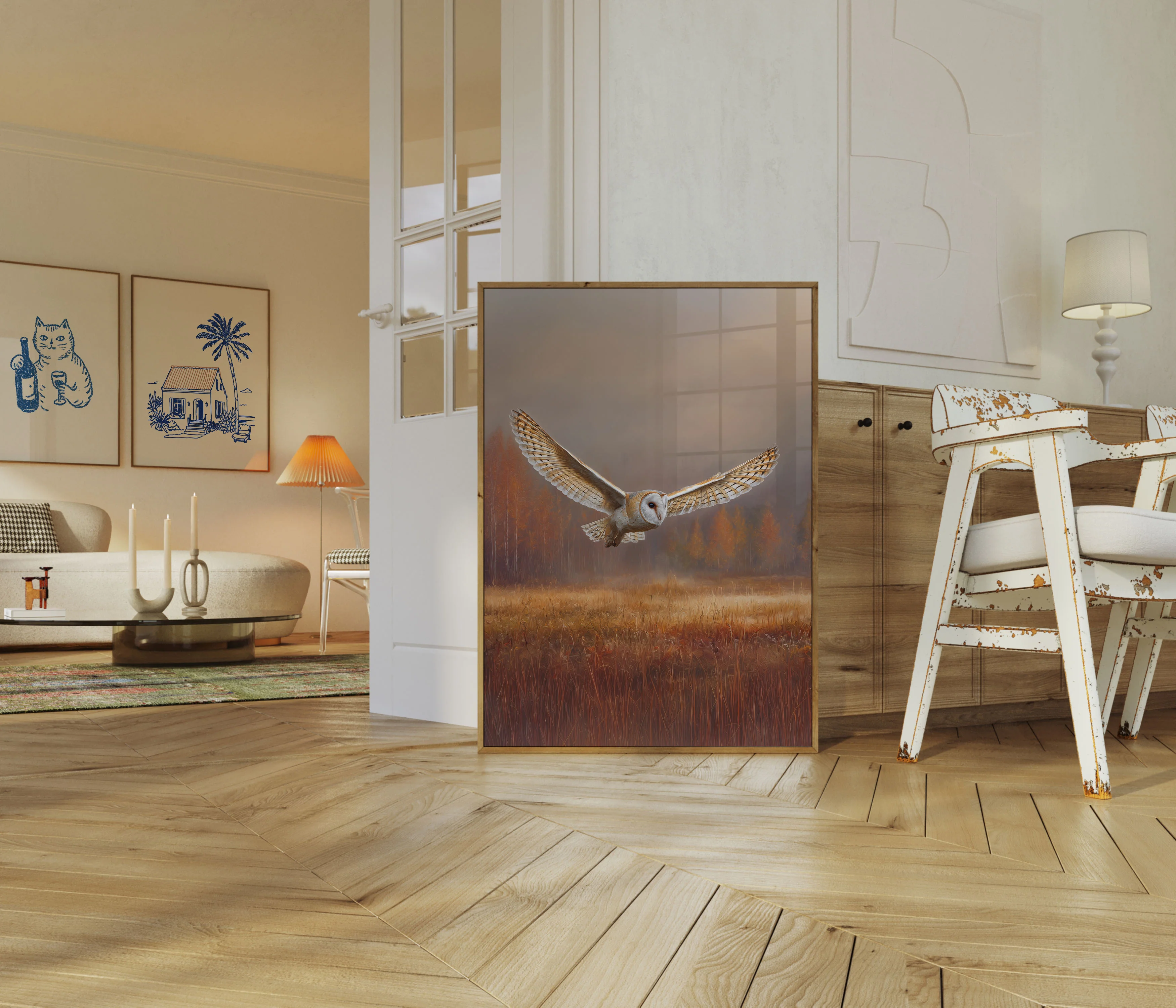 Majestic Barn Owl Flight Poster - Image 5
