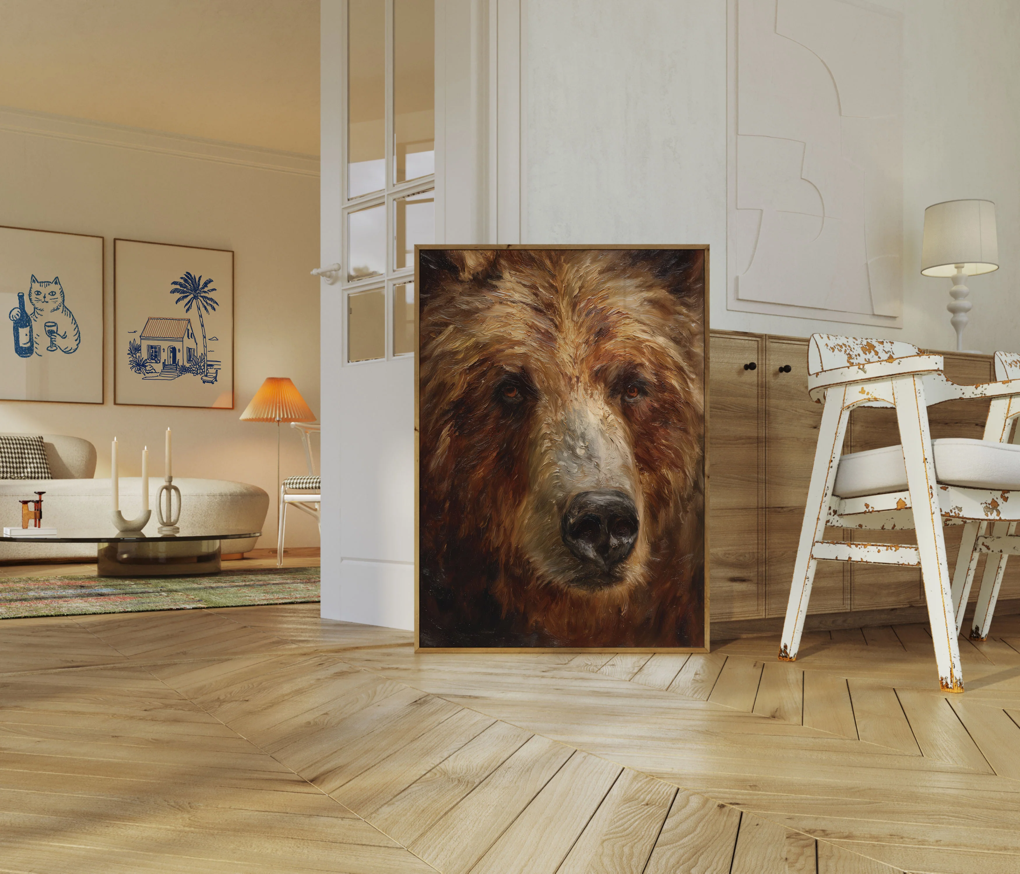 Majestic Bear Portrait Poster - Image 5