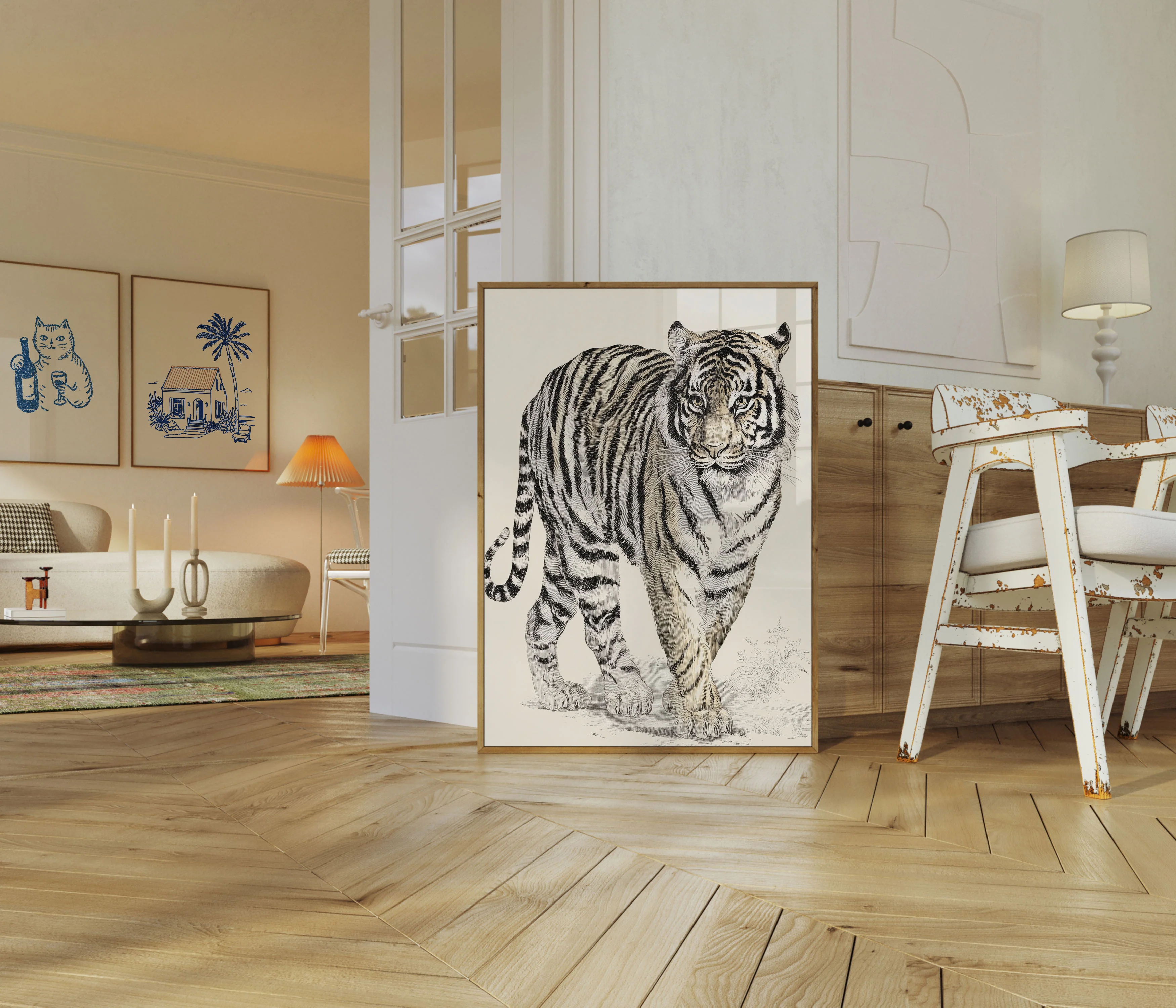 Majestic Bengal Tiger Art Poster - Image 5