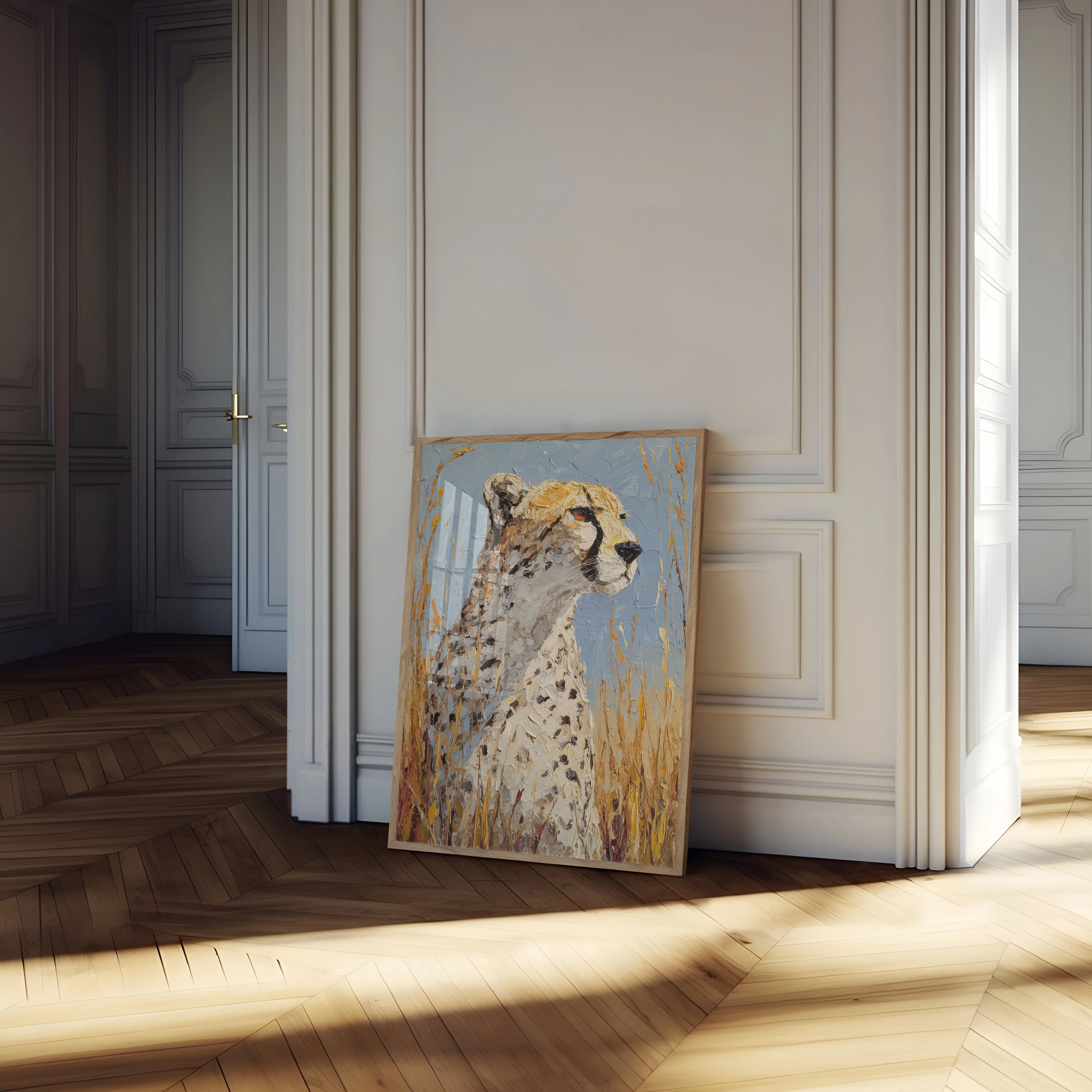 Majestic Cheetah in Grasslands Poster - Image 4