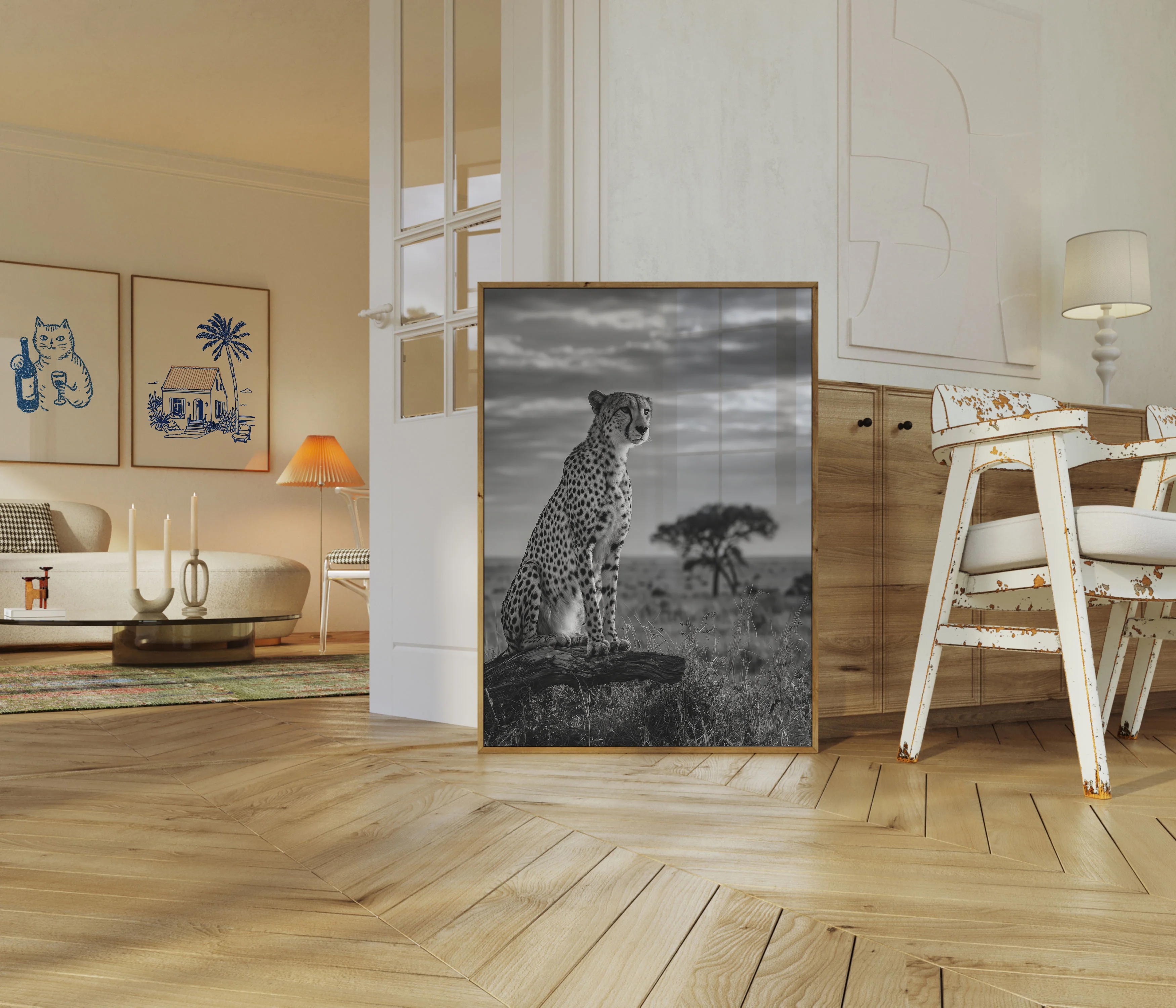 Majestic Cheetah Savanna Poster - Image 5