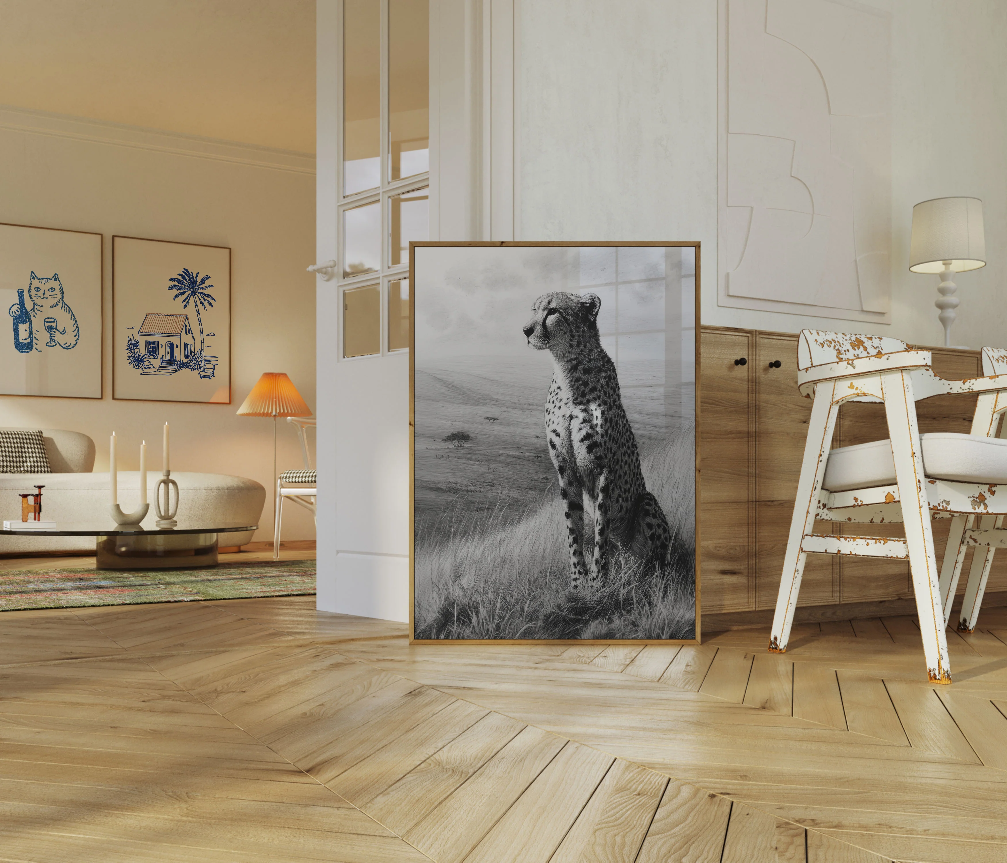 Majestic Cheetah Savanna Poster - Image 5