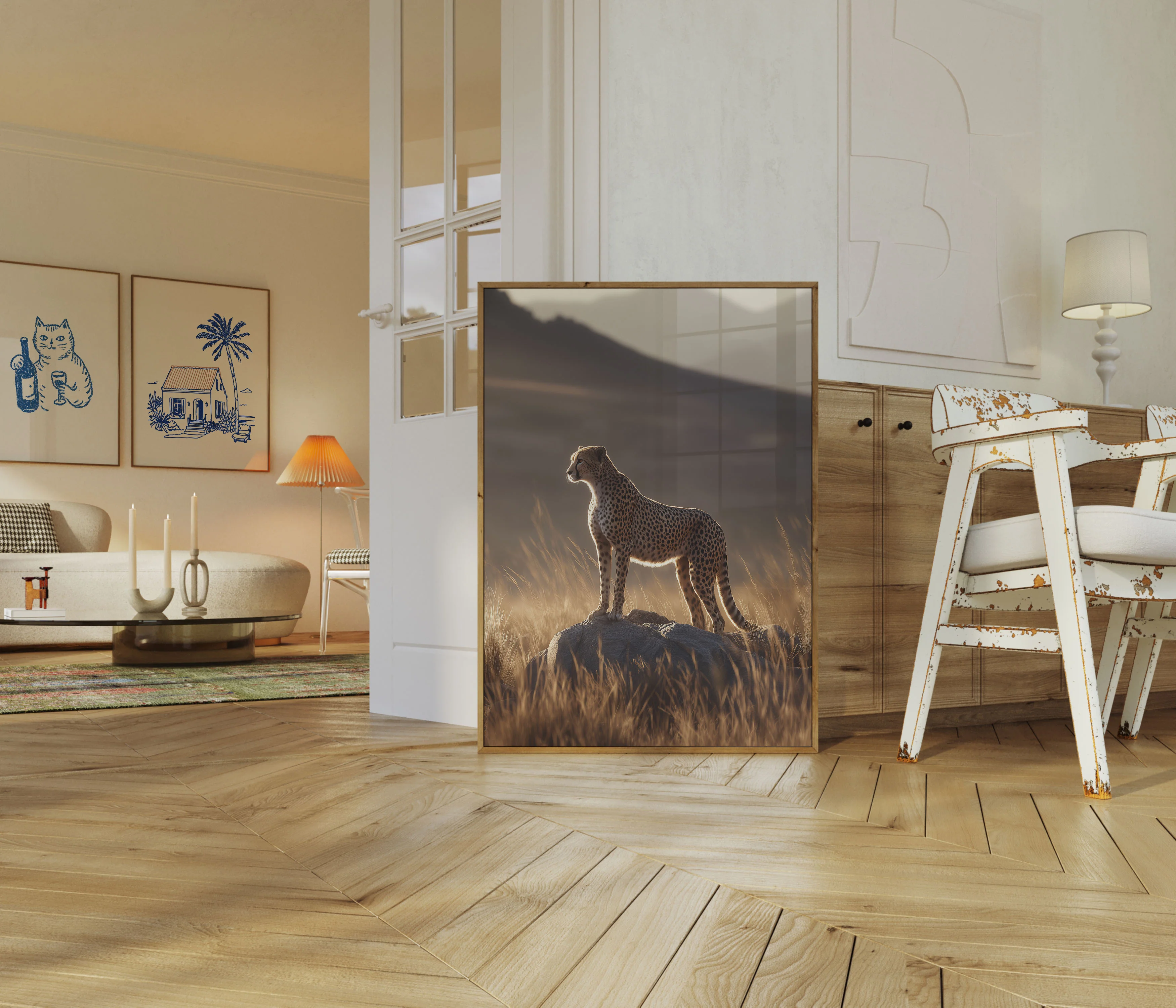 Majestic Cheetah Savanna Poster - Image 5