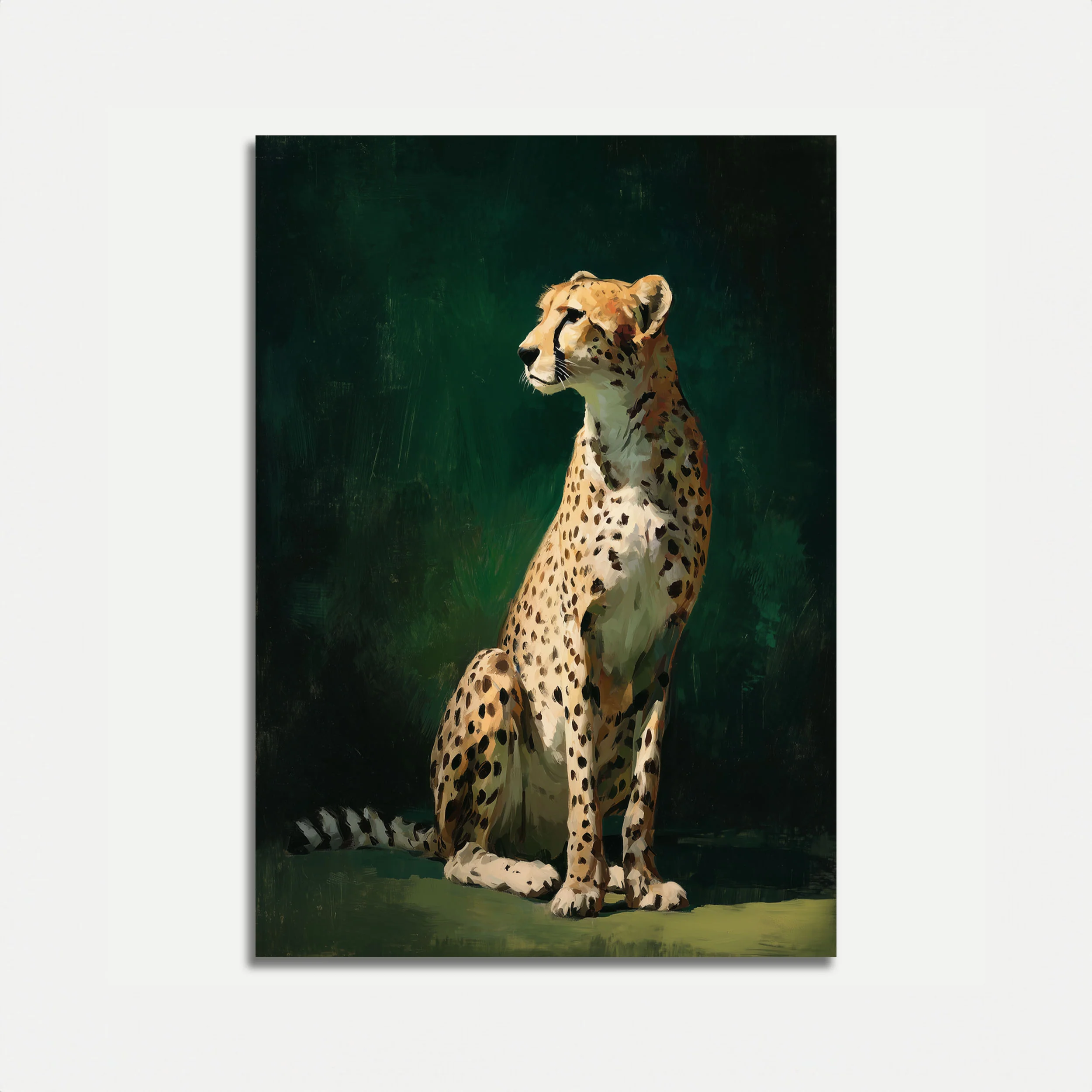 Majestic Cheetah Wildlife Poster