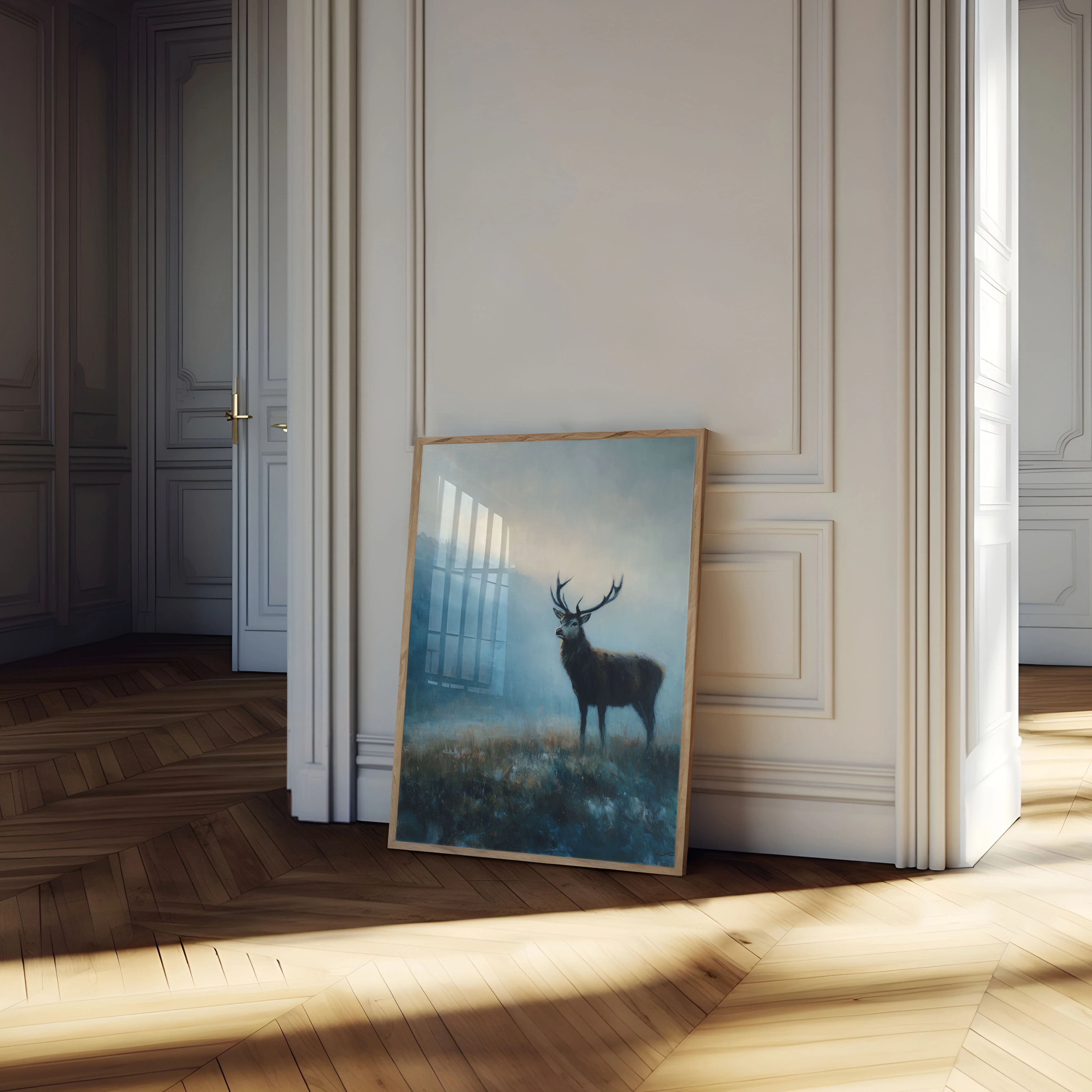 Majestic Deer in Misty Mountains Poster - Image 4