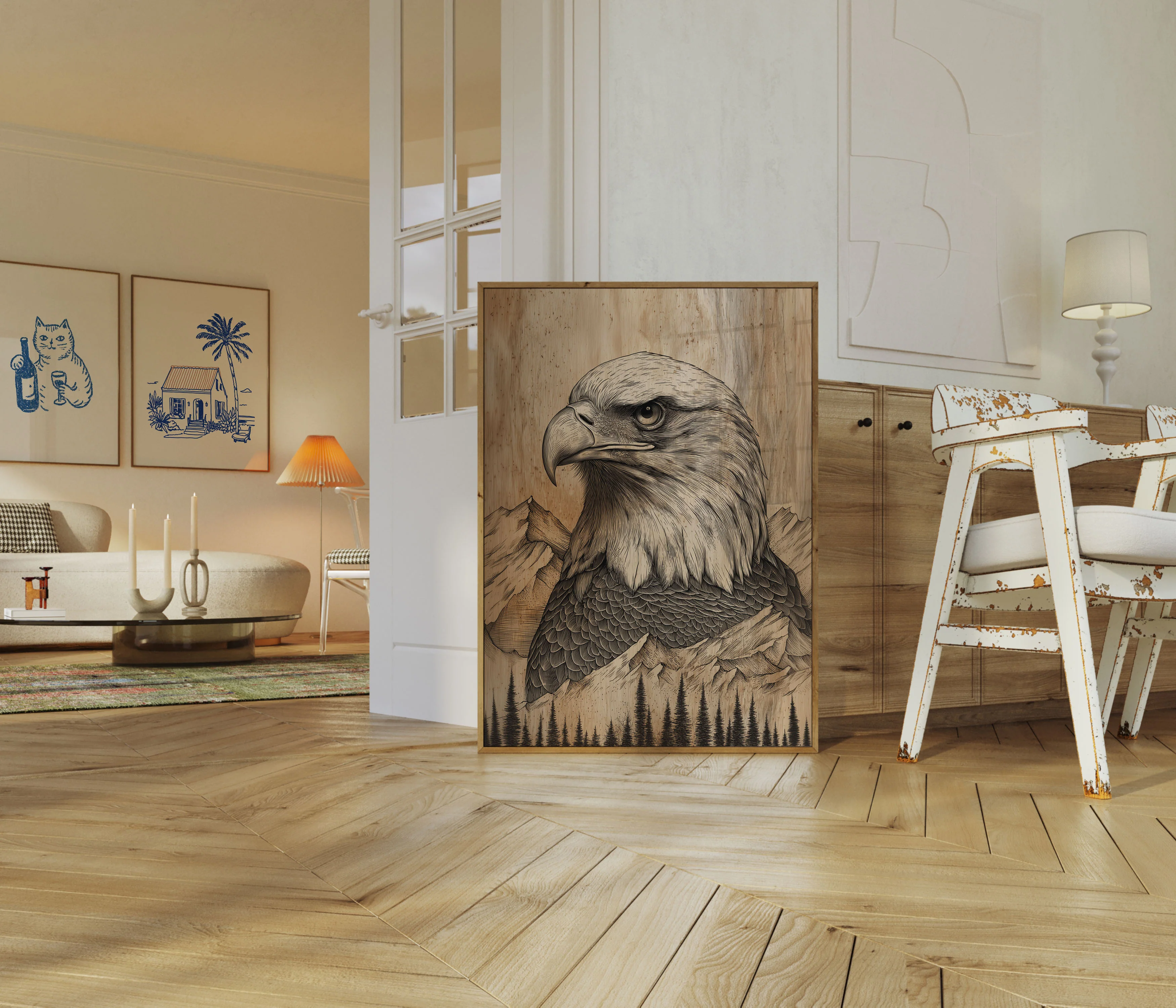 Majestic Eagle Mountain Poster - Image 5