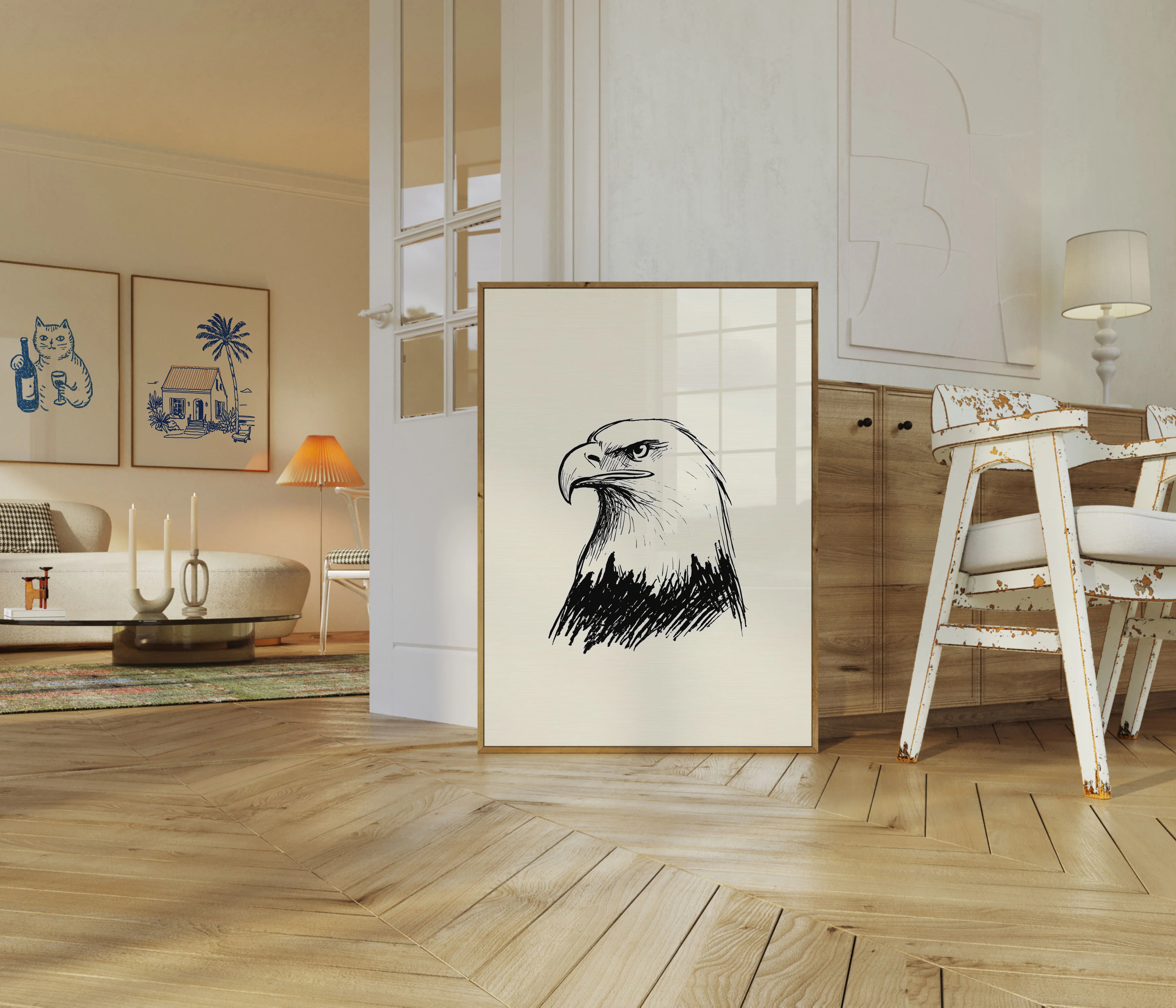 Majestic Eagle Profile Poster - Image 5