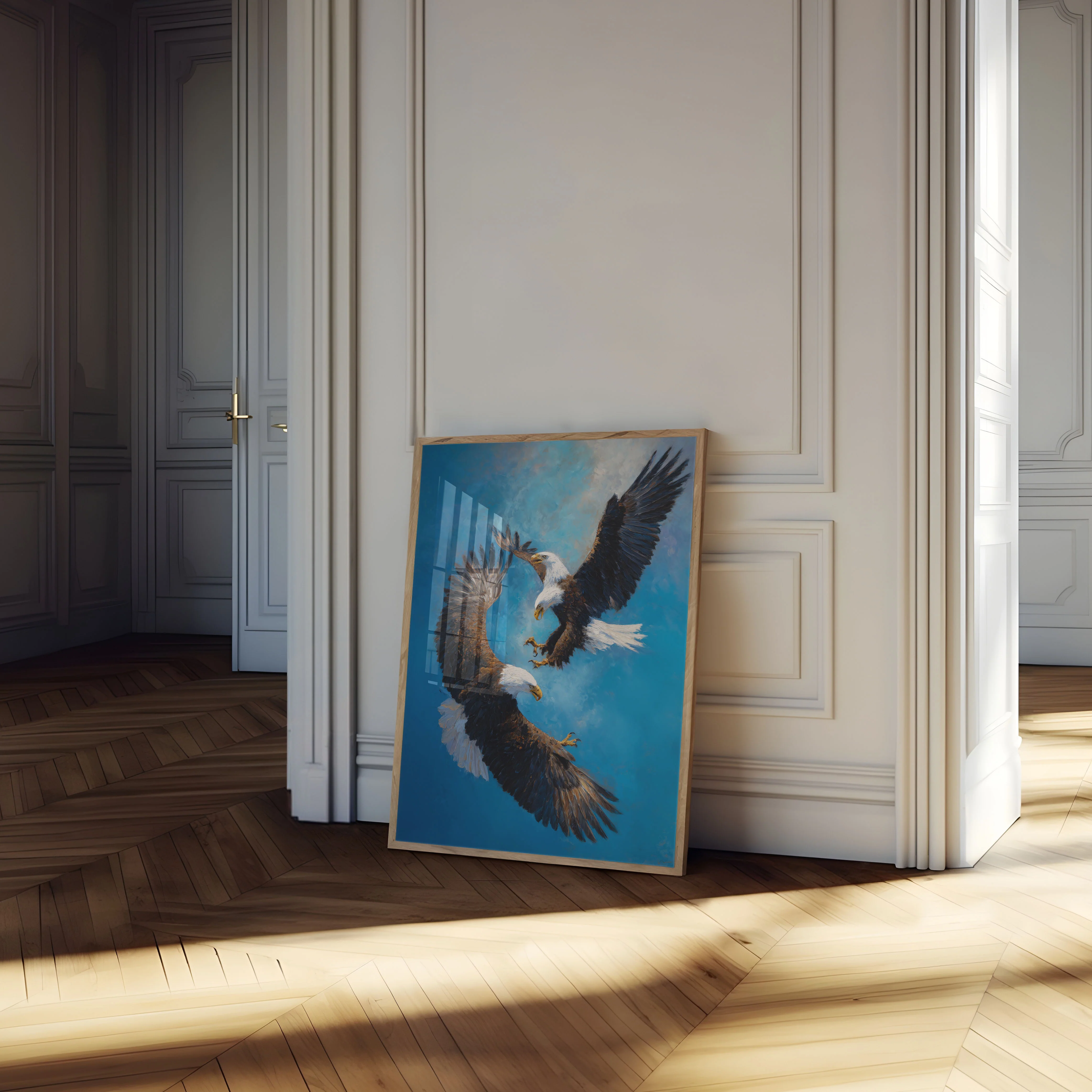 Majestic Eagles in Flight Poster - Image 4