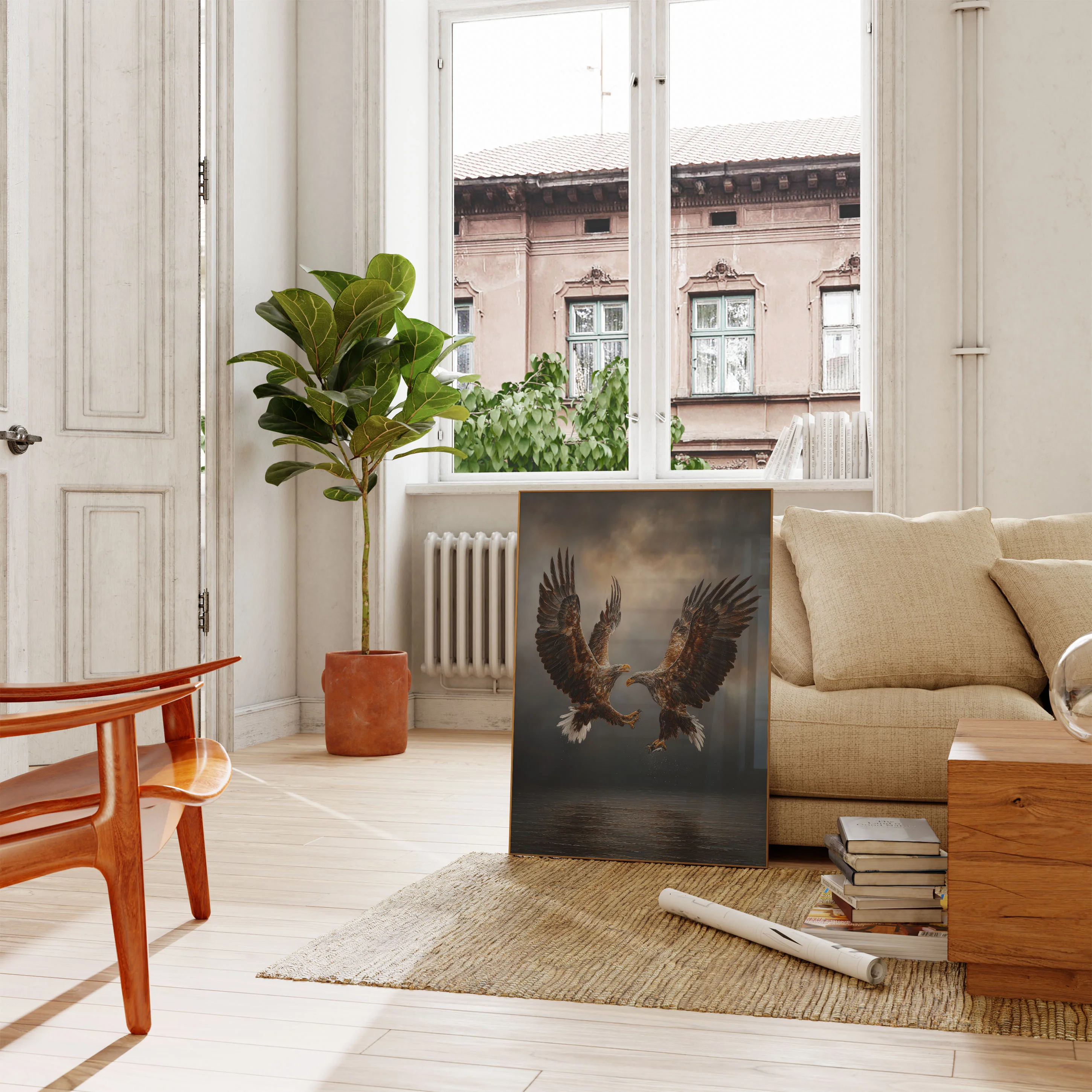 Majestic Eagles in Flight Poster - Image 2