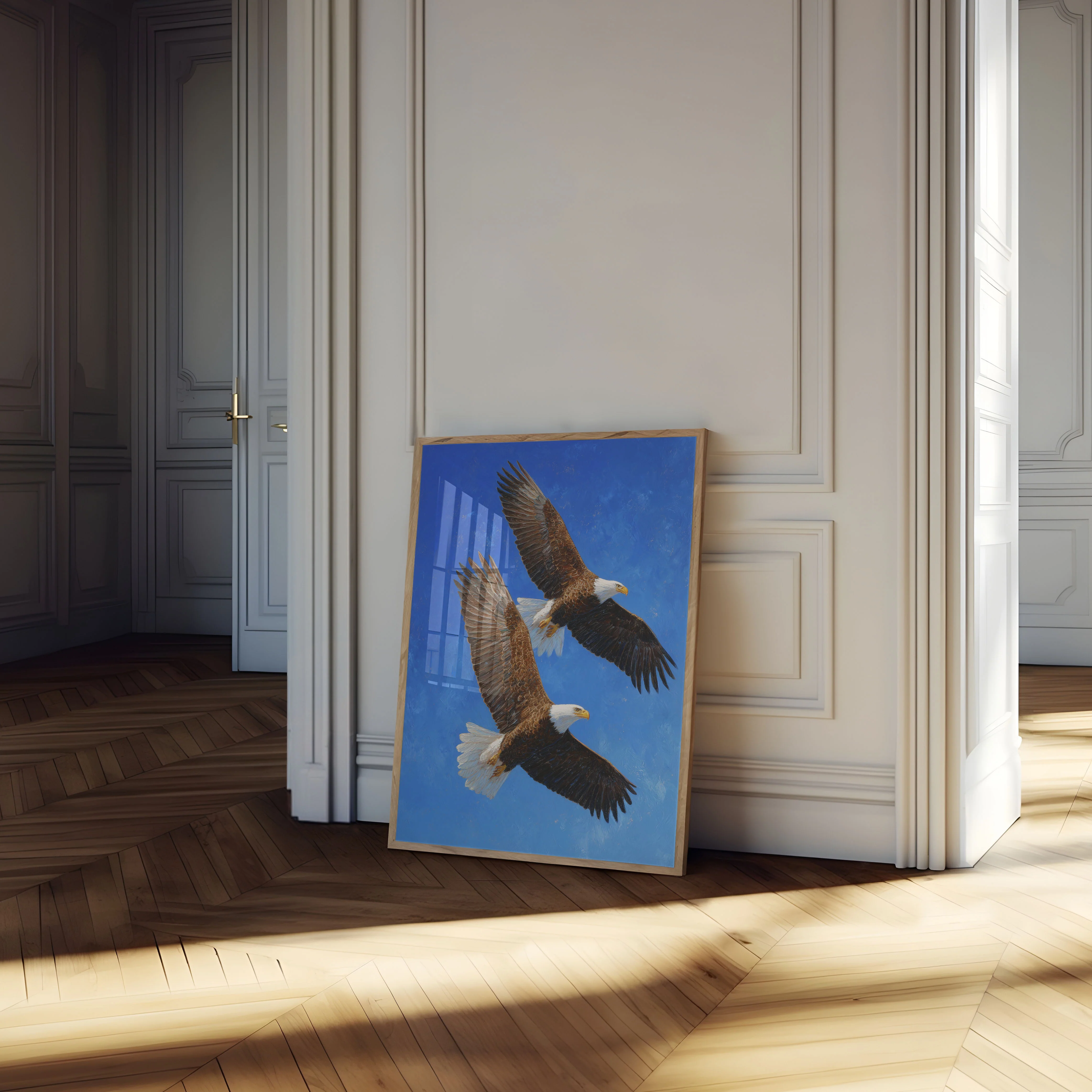 Majestic Eagles in Flight Poster - Image 4
