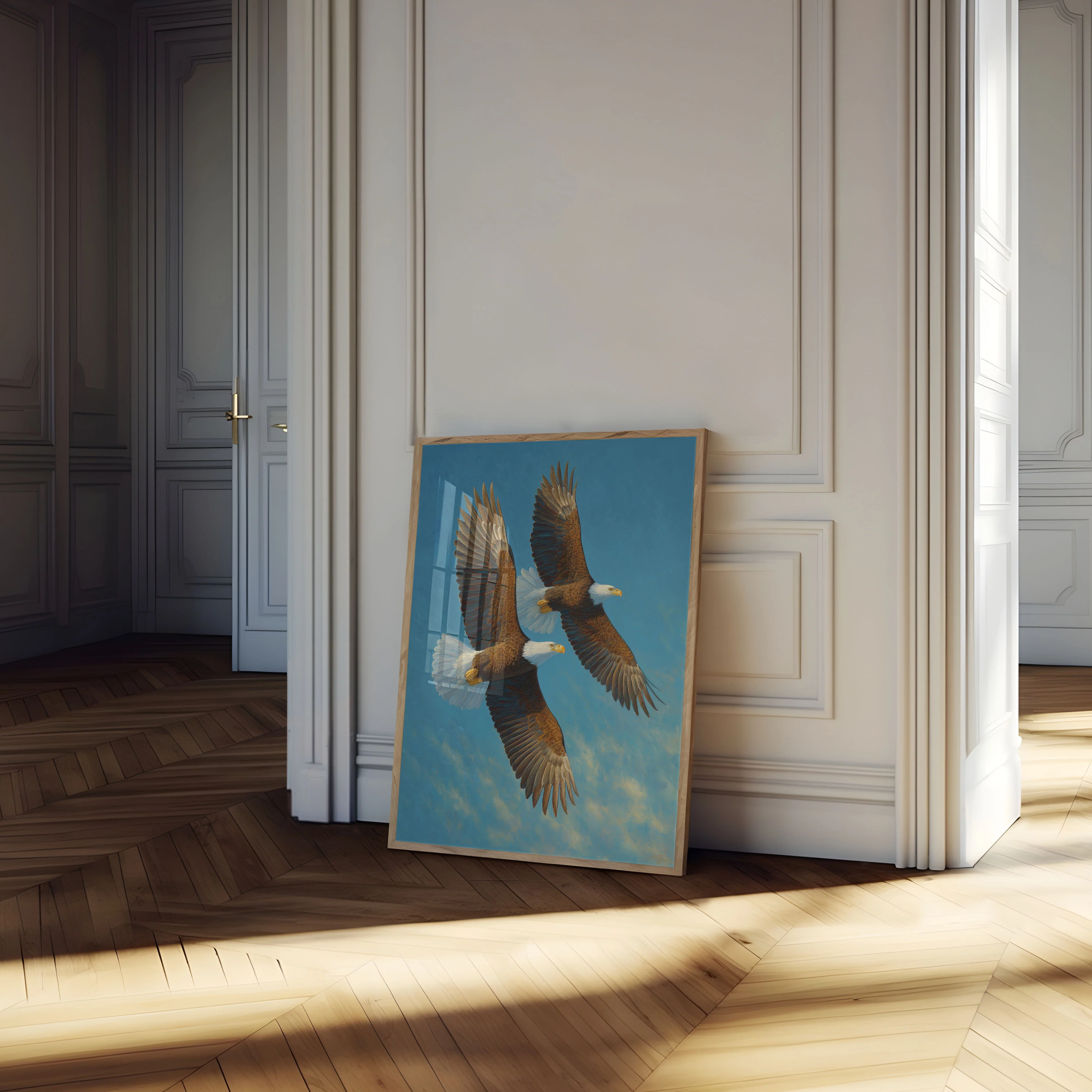 Majestic Eagles in Flight Poster - Image 4