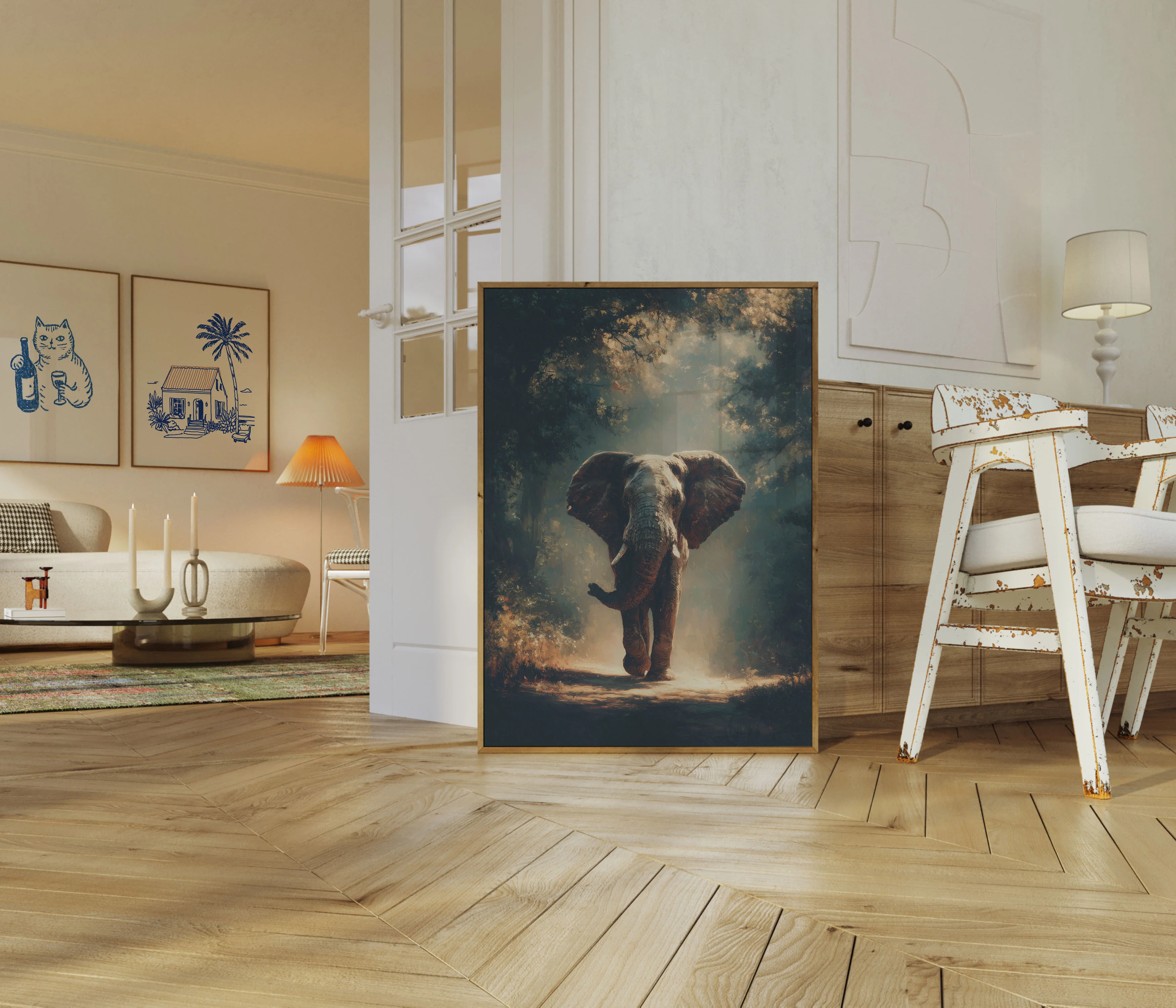 Majestic Elephant Forest Journey Poster - Image 5