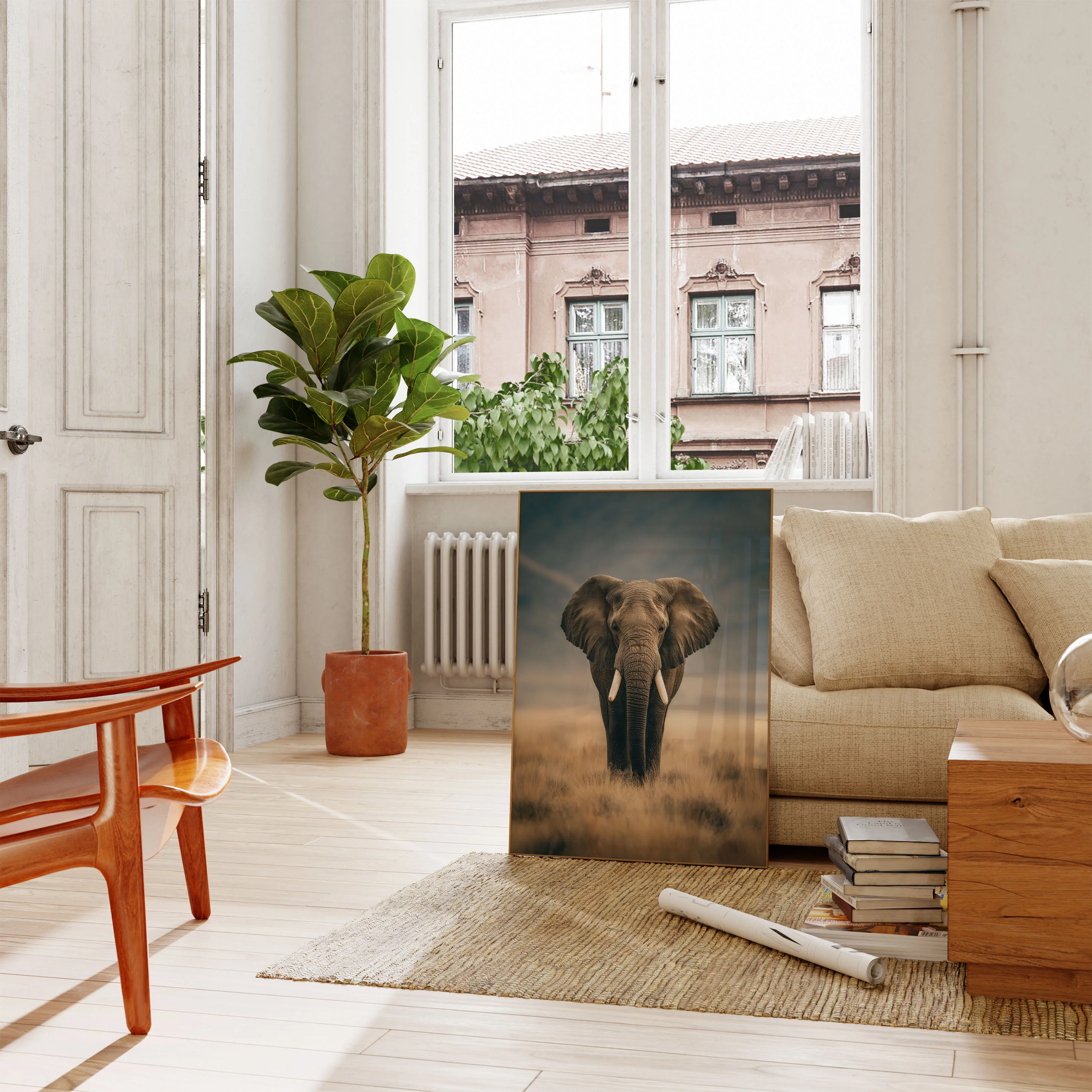 Majestic Elephant Savanna Poster - Image 2